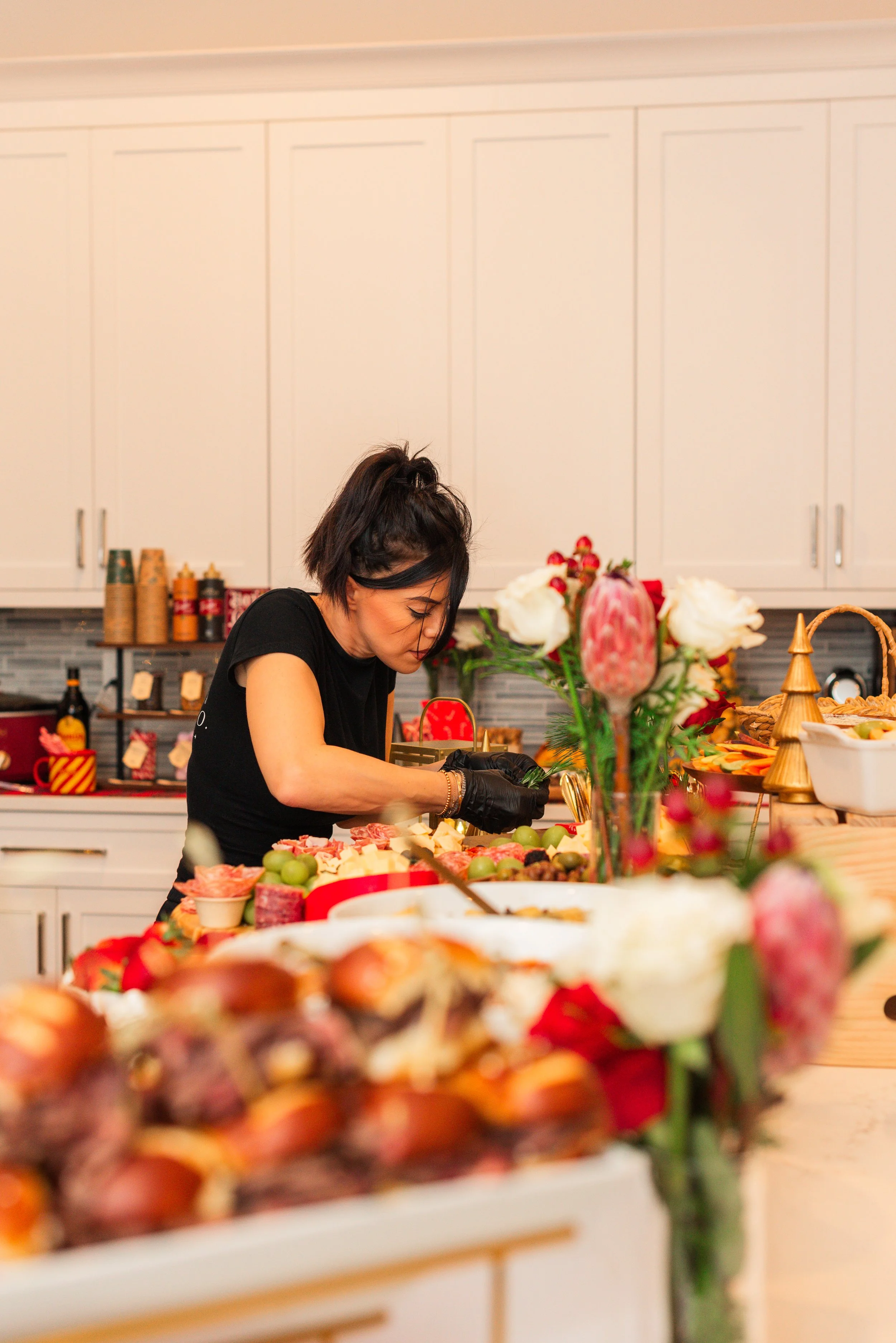 Shannon Anderson, founder of Black Fig & Co., creating gluten free charcuterie boards for clients throughout St. Augustine, Ponte Vedra, Ponte Vedra Beach, and St. Johns County.