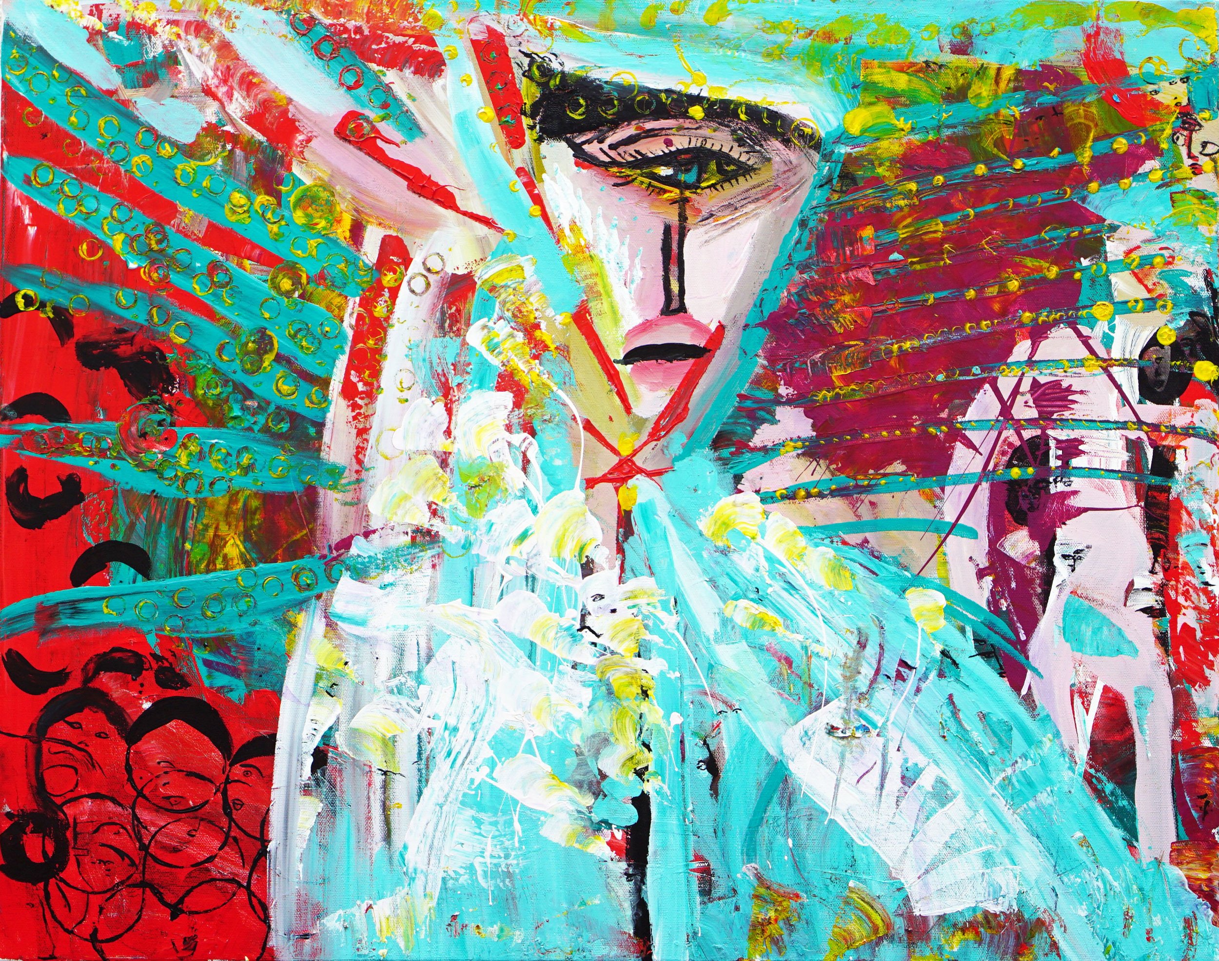 The Prophetess, 2019, Acrylic on canvas, 30 x 24 inches