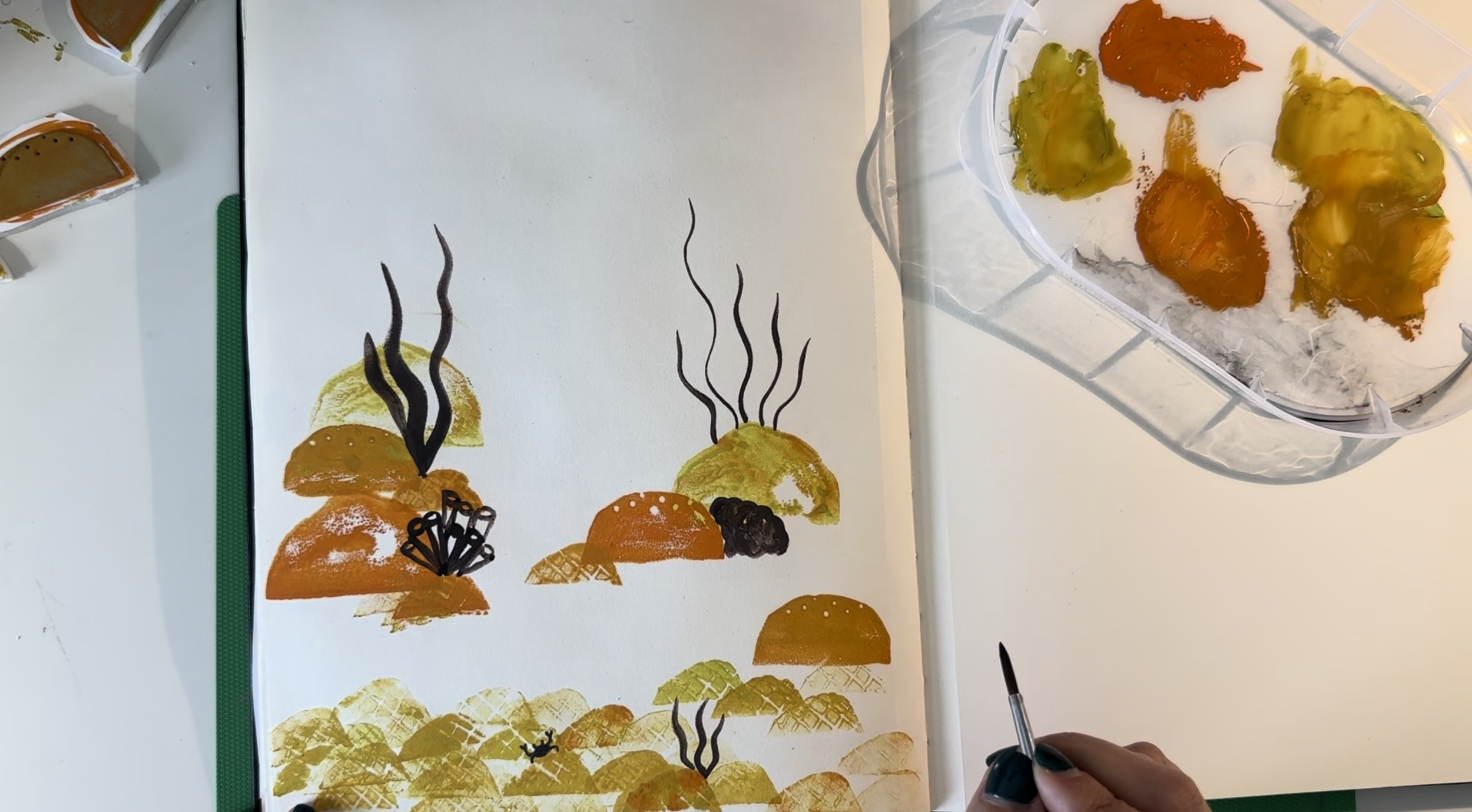Carimbos caseiros para ilustrar ou fazer padrões
