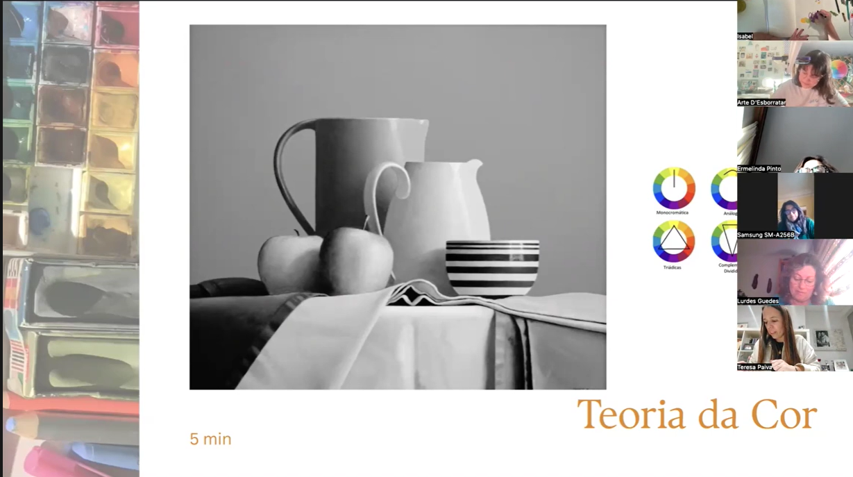 Desenho em Conjunto Tema Cor