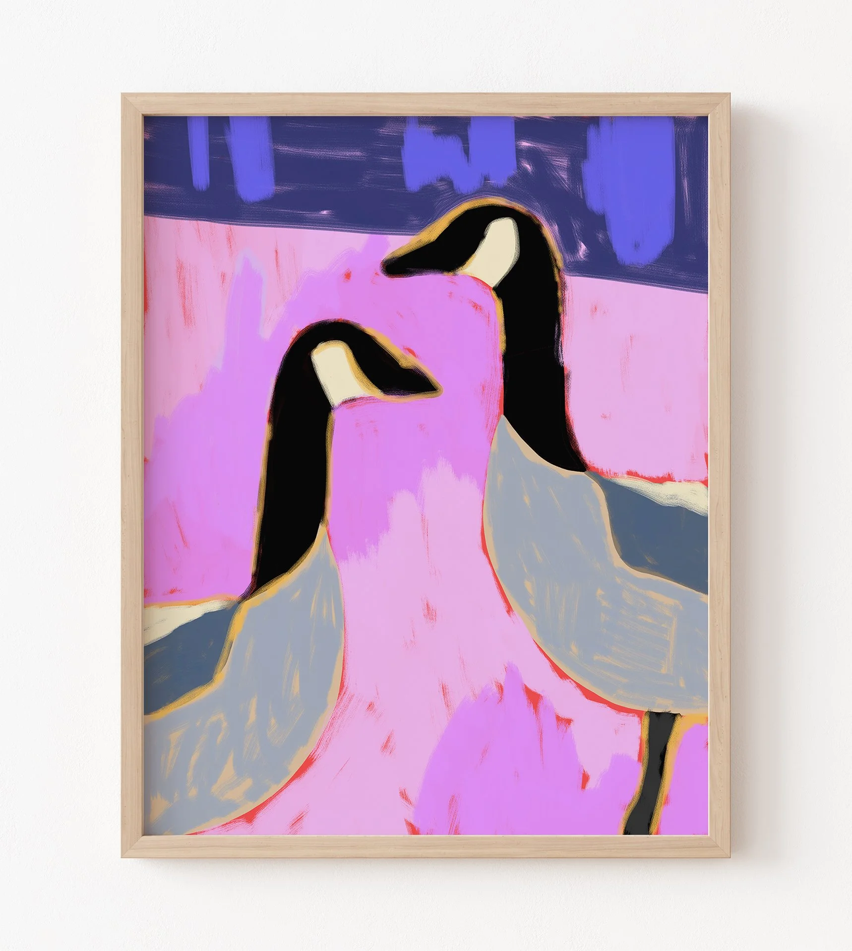 Colorful Goose Art Print