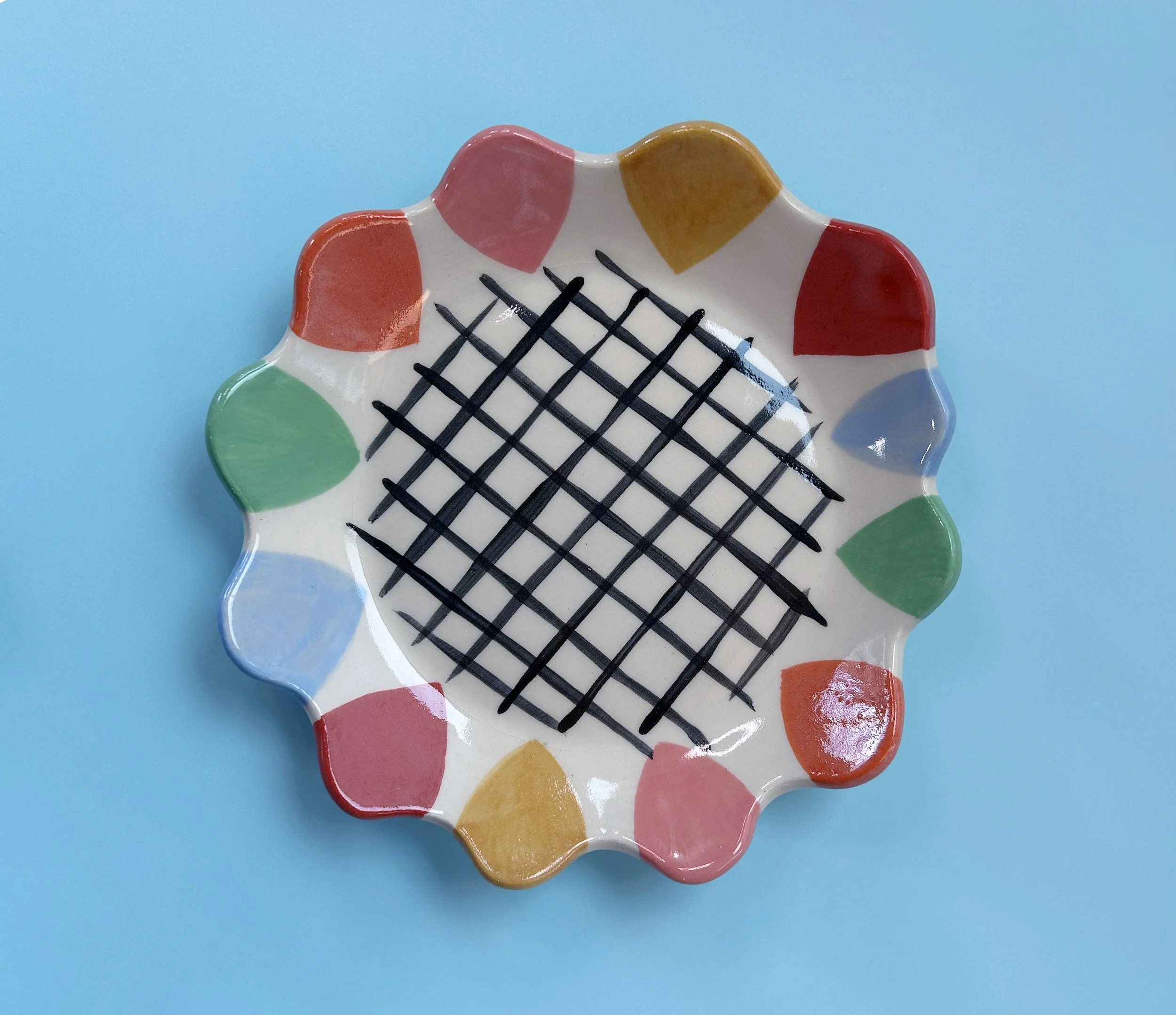 7.1 colorful crosshatch ceramic platter.jpg