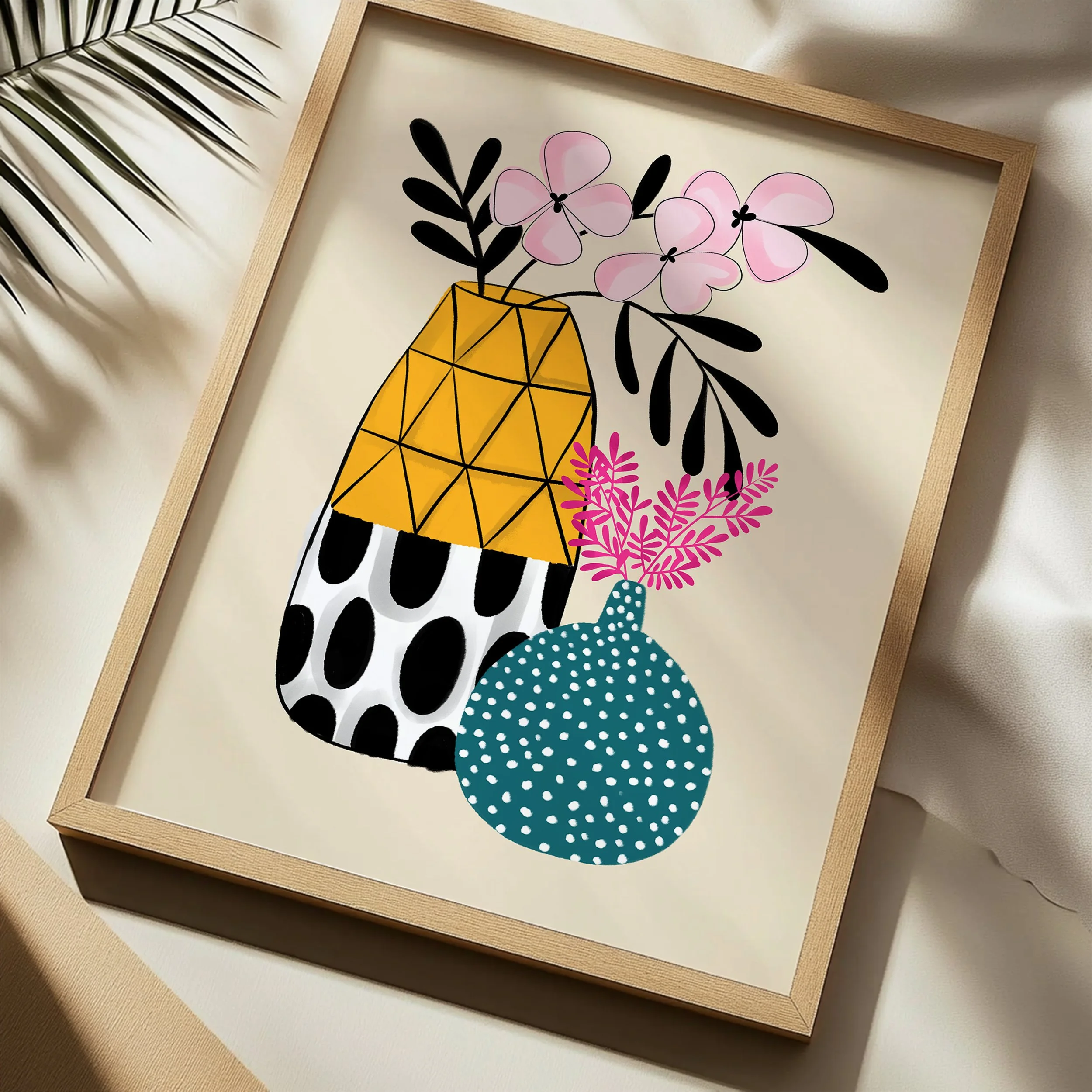 2 teal yellow pots floral.jpg