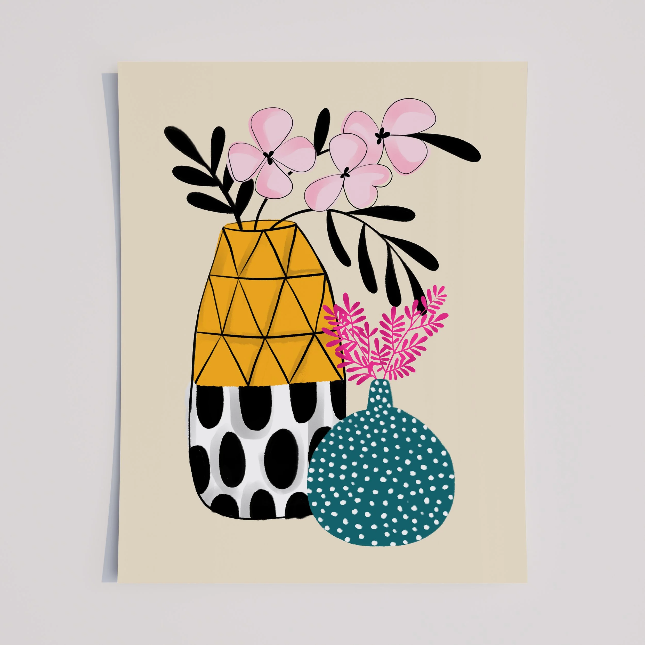 7 teal yellow pots floral.jpg