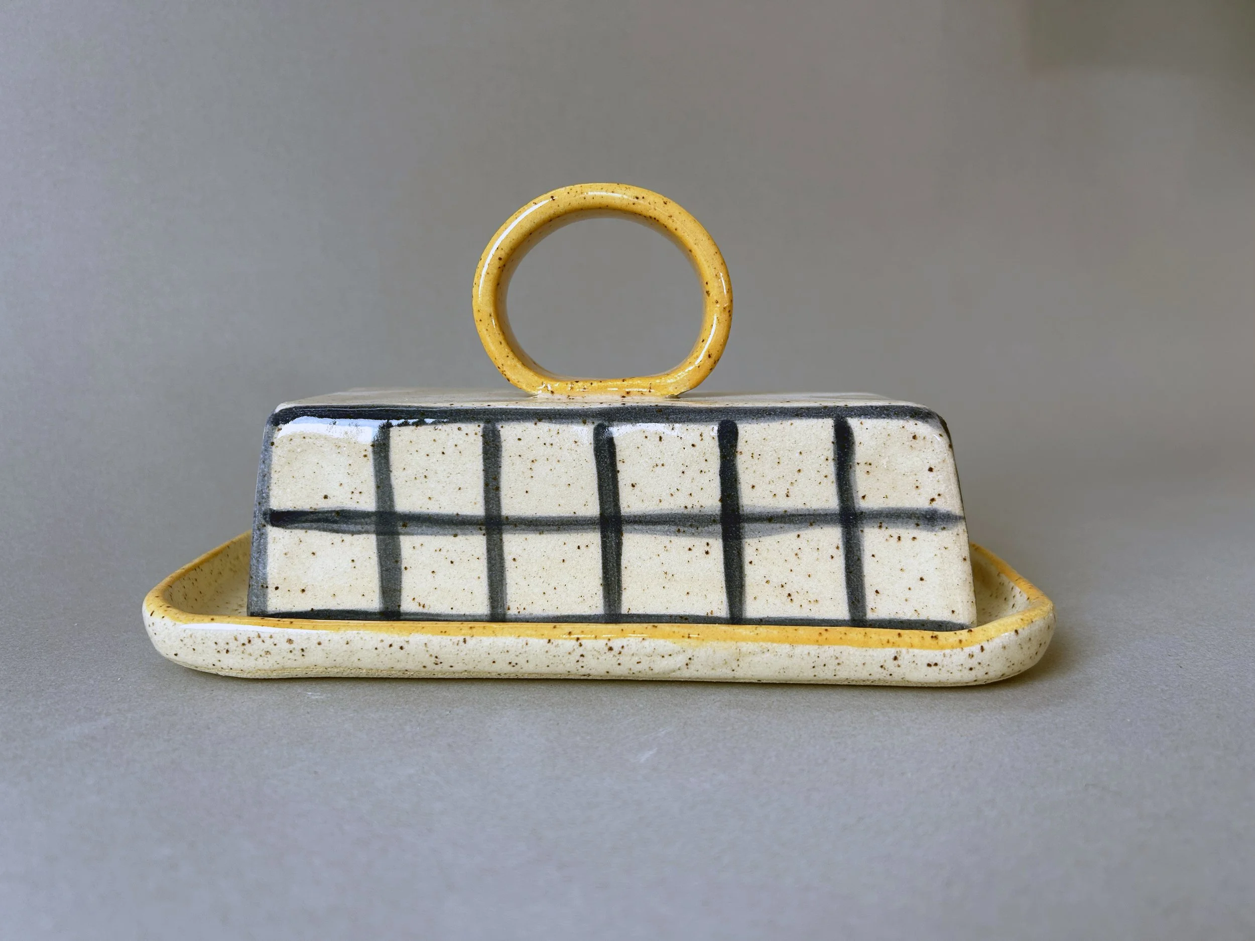 yellow and blue stoneware butterdish.jpg