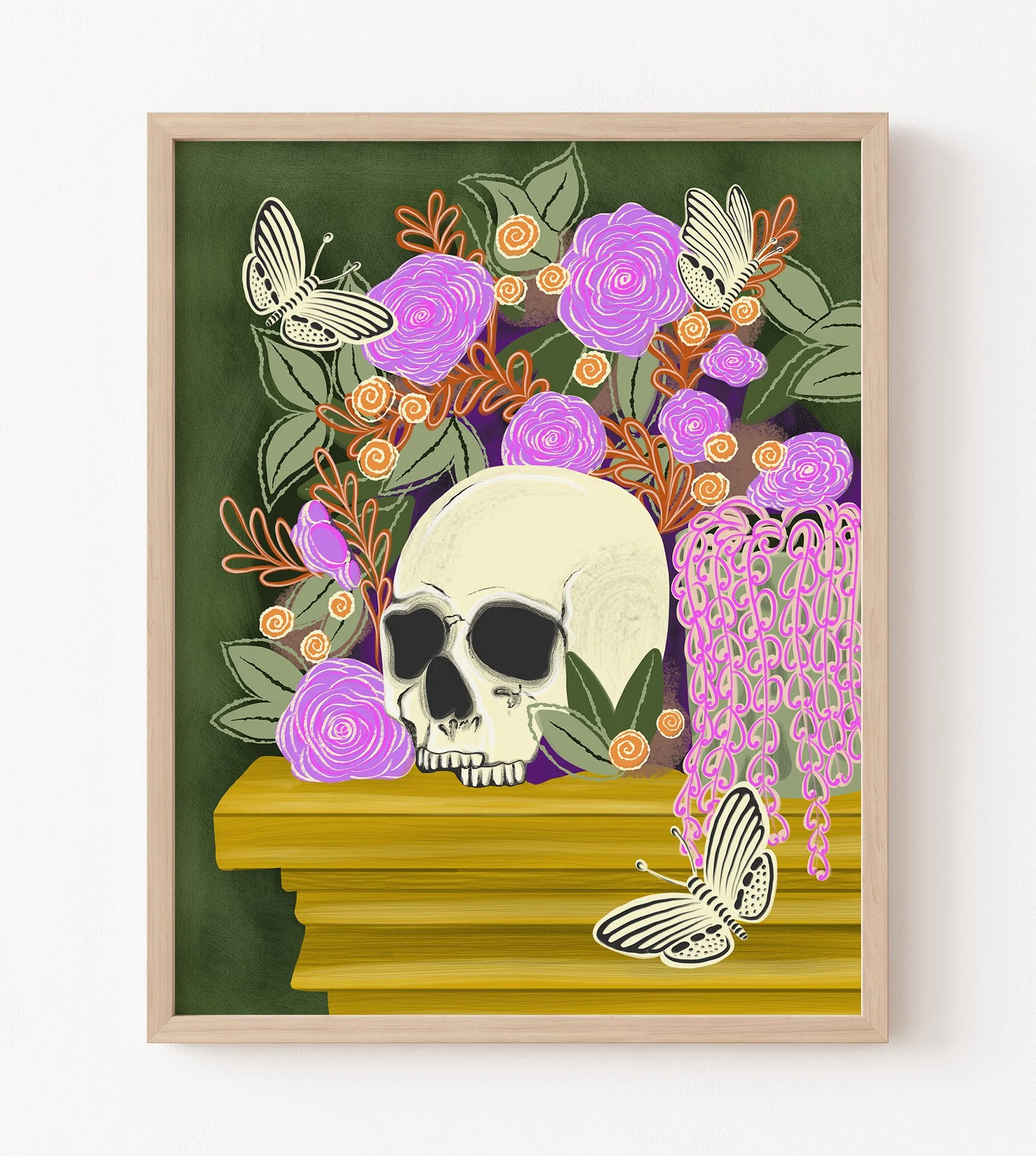 Skull Still Life Art Print