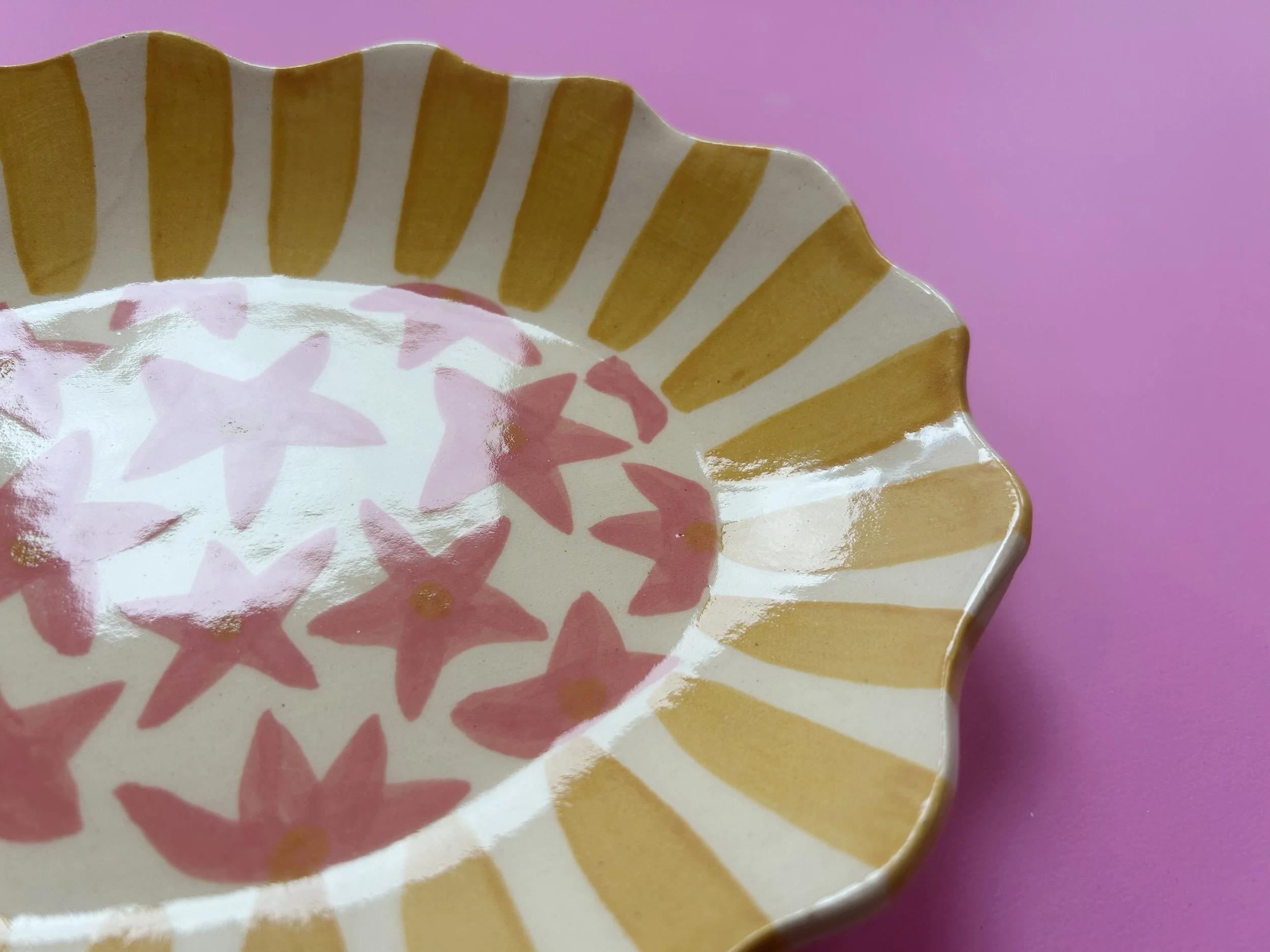 6.3 pink flower ceramic platter.jpg