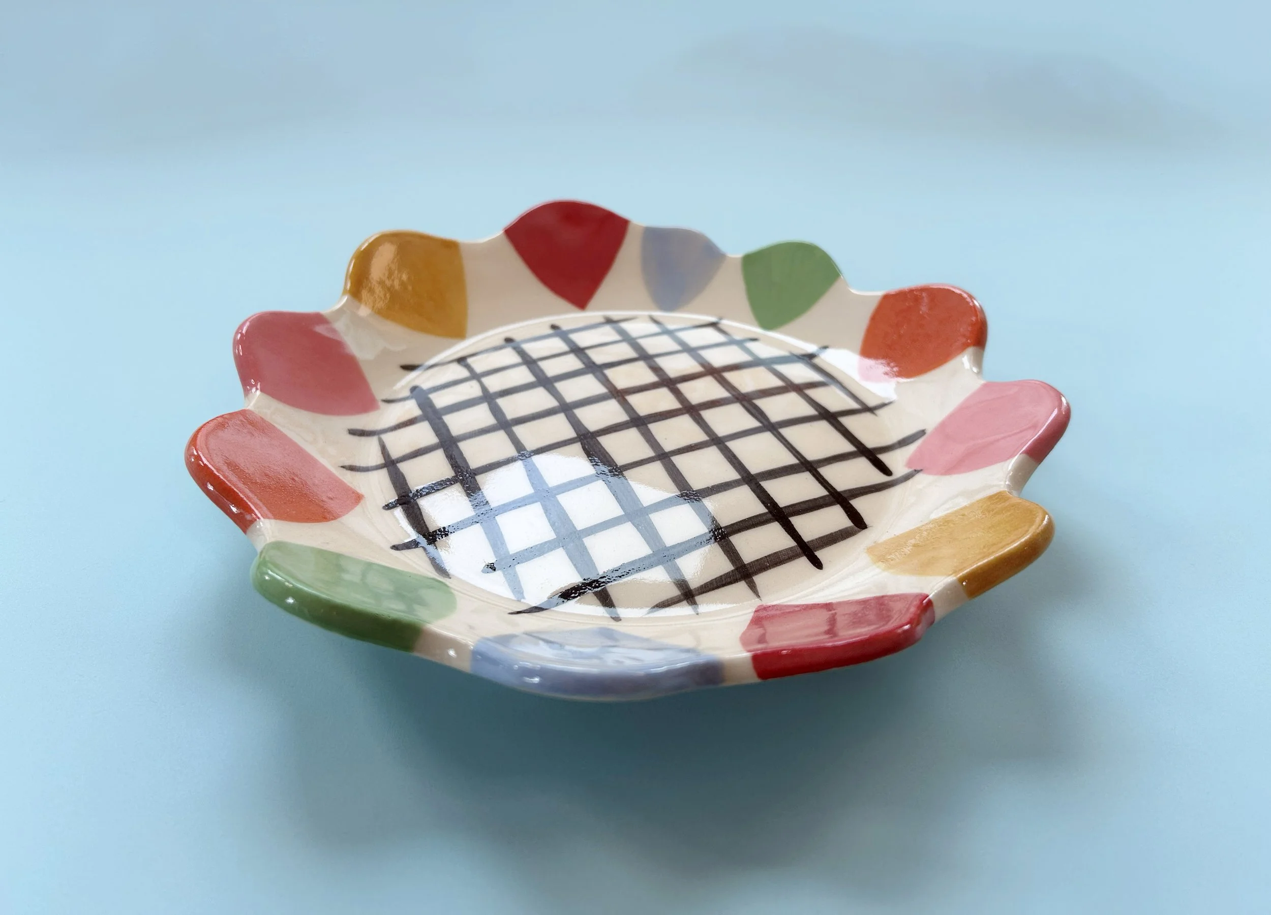 7.2 colorful crosshatch ceramic platter.jpg