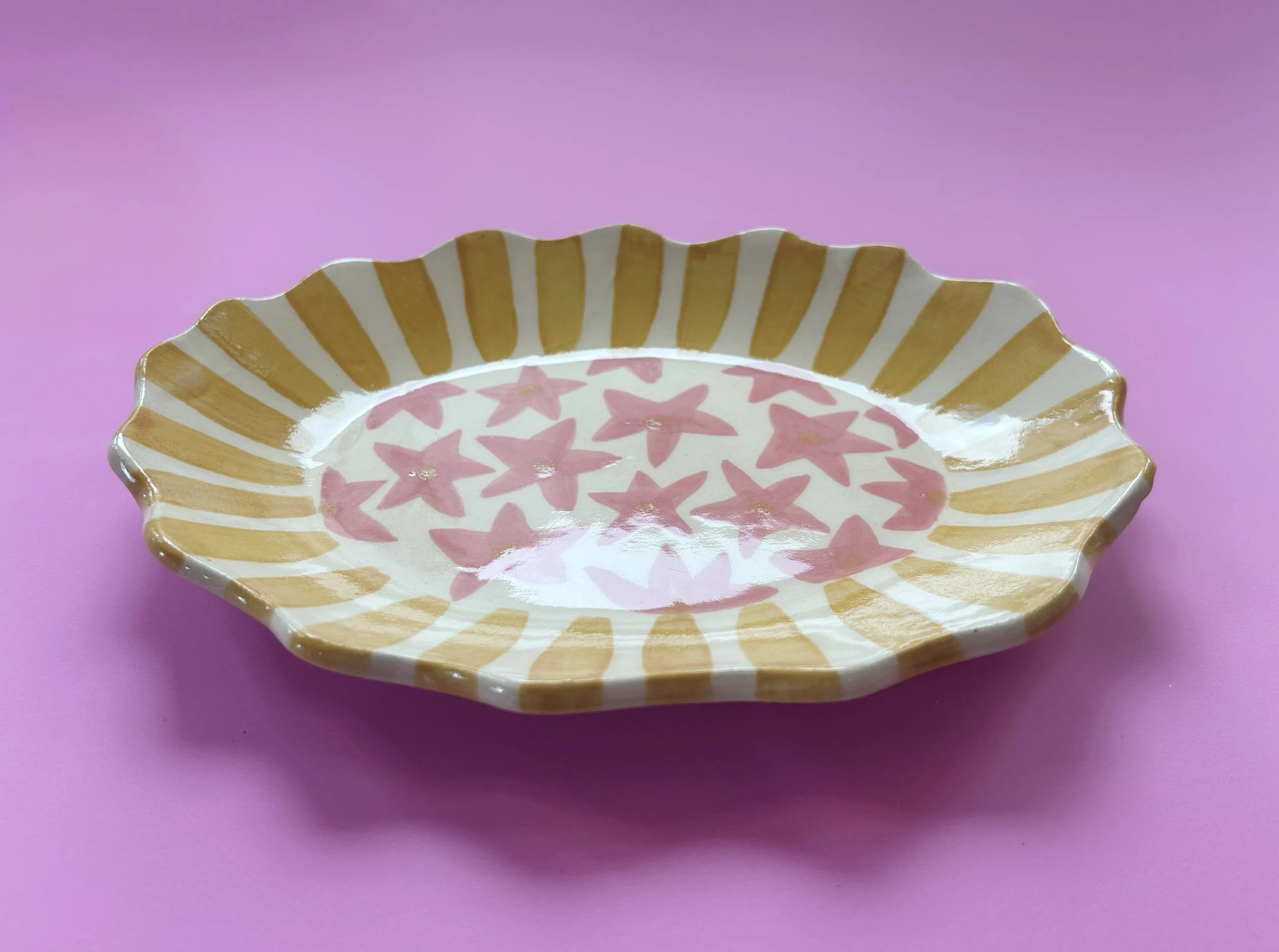 6.2 pink flower ceramic platter.jpg
