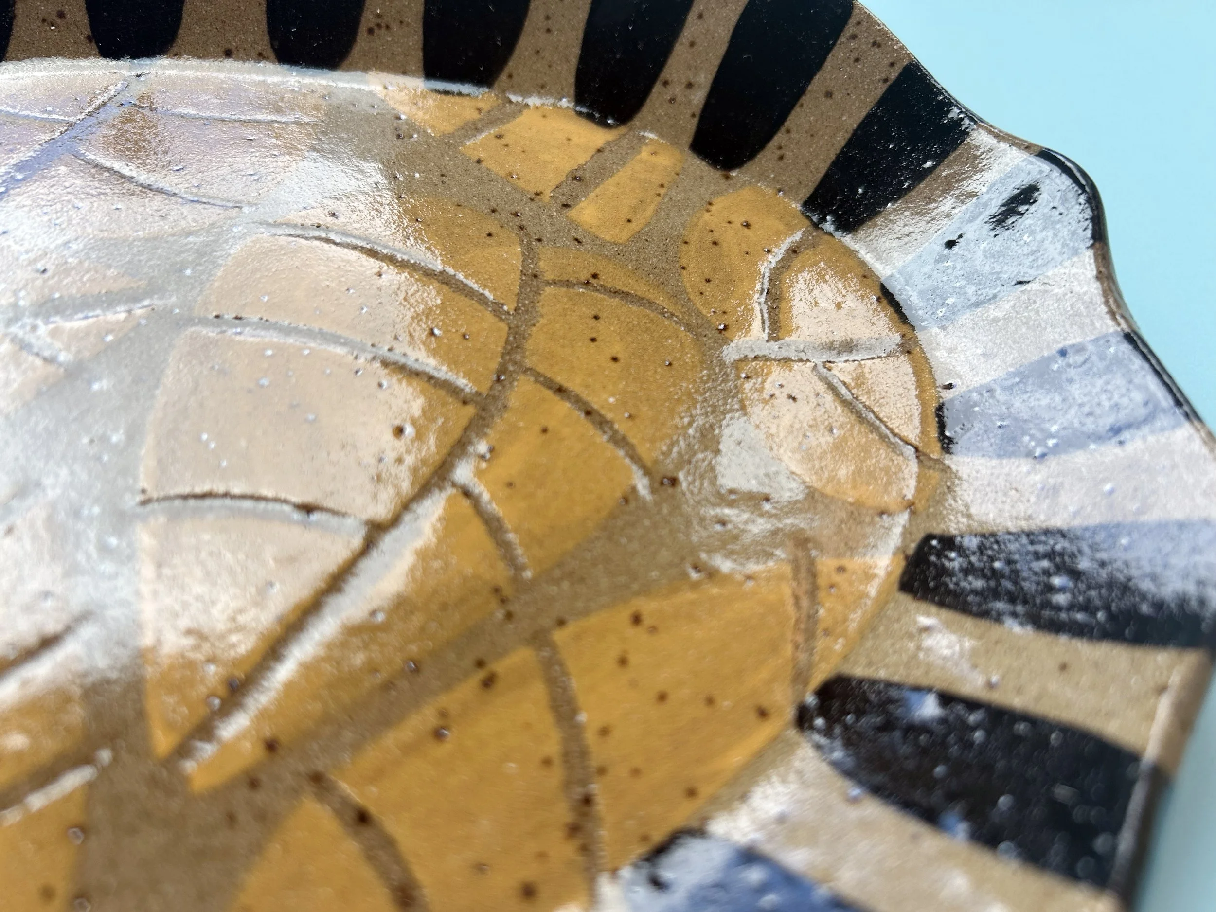 5.3 yellow leaf ceramic platter.jpg