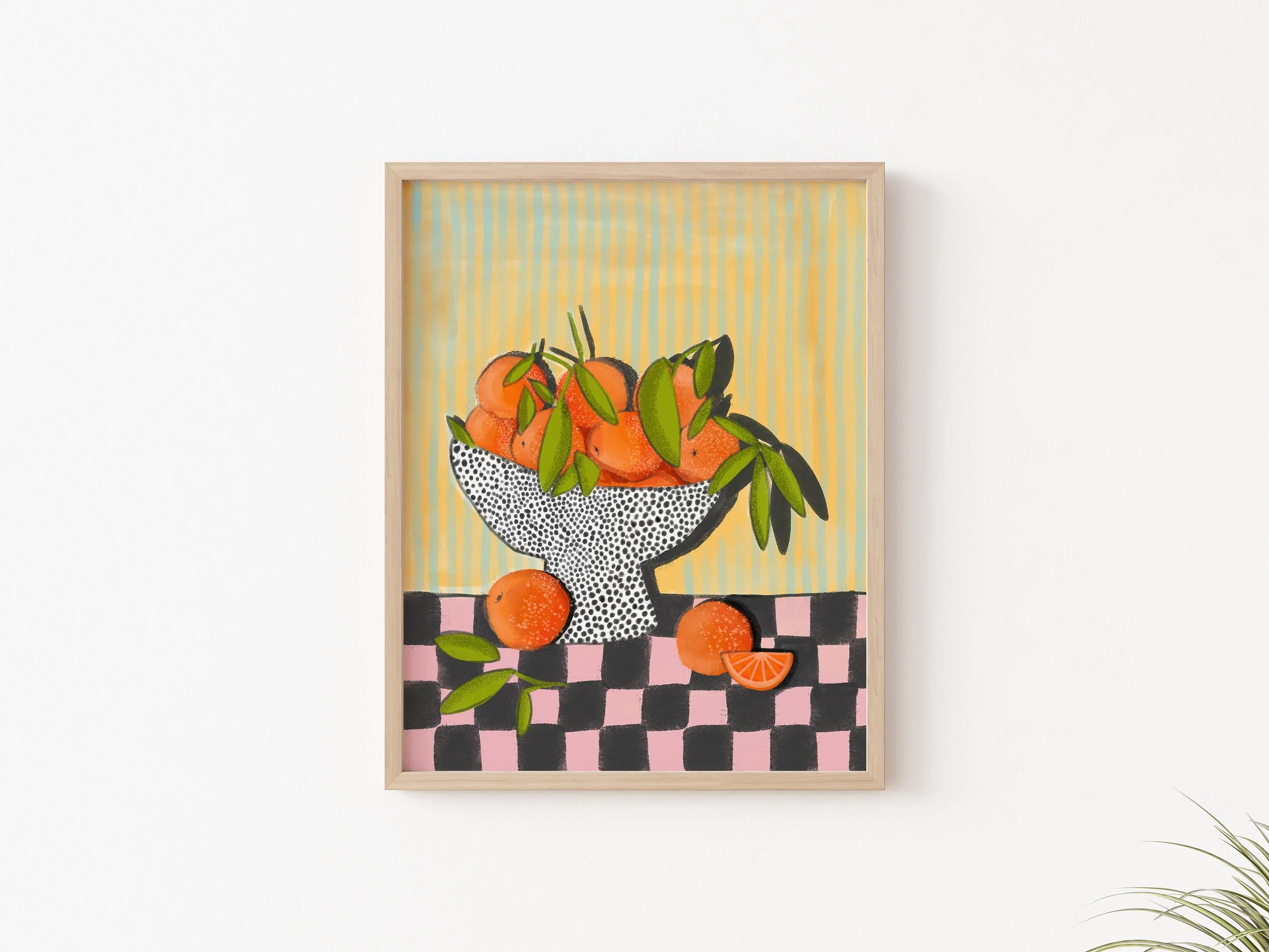 oranges polka dot bowl still life 1.jpg