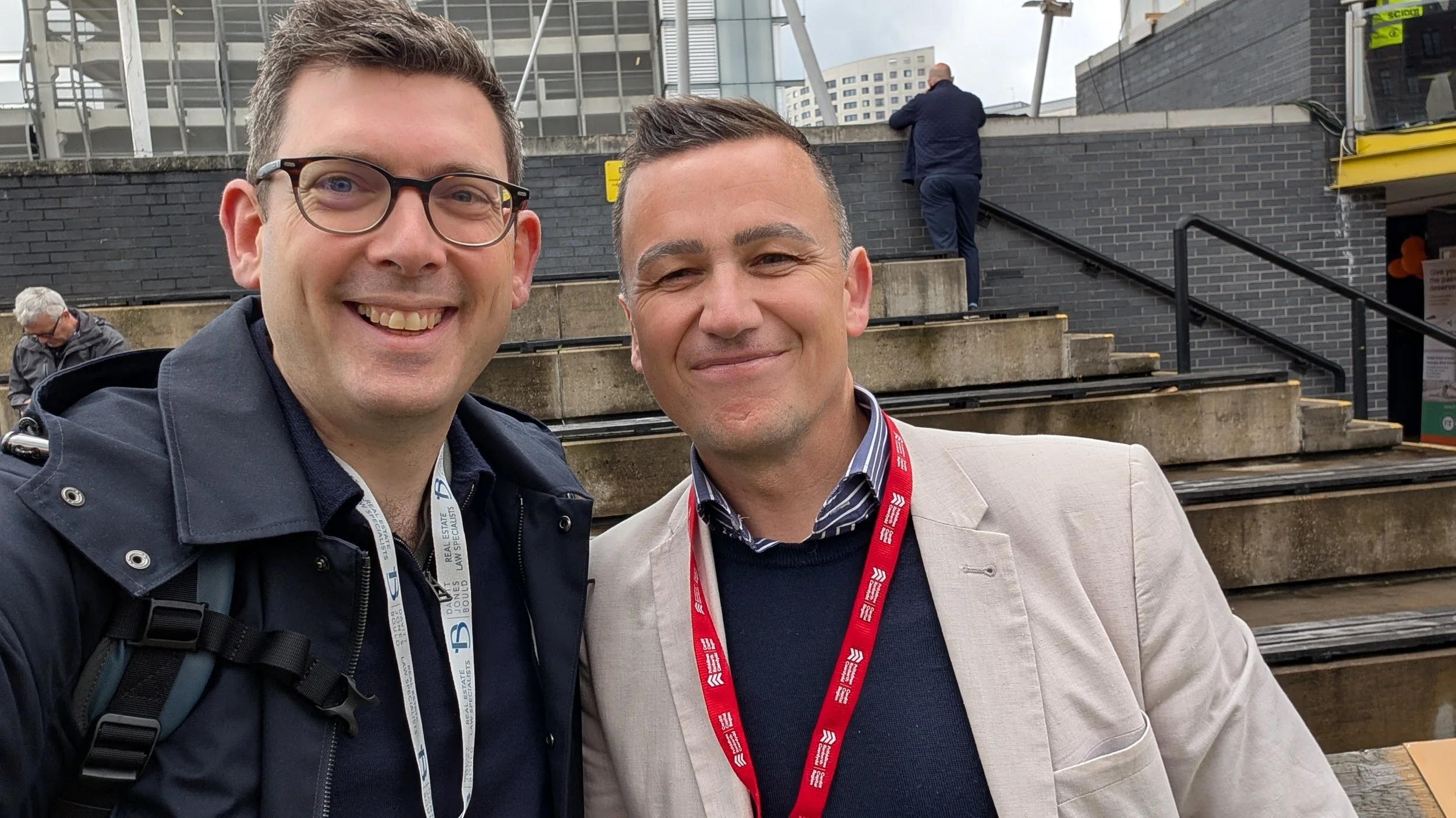 Sam from Recurve and Gareth Berry from Cardiff Capital Region