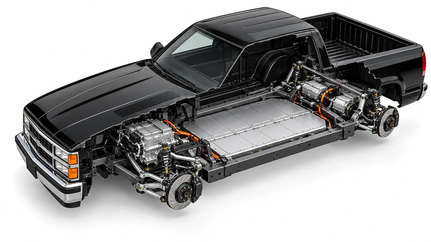 CHEVROLET C1500 • OBS • EV CUTAWAY
Concept visualization • Final fitment and components vary by project