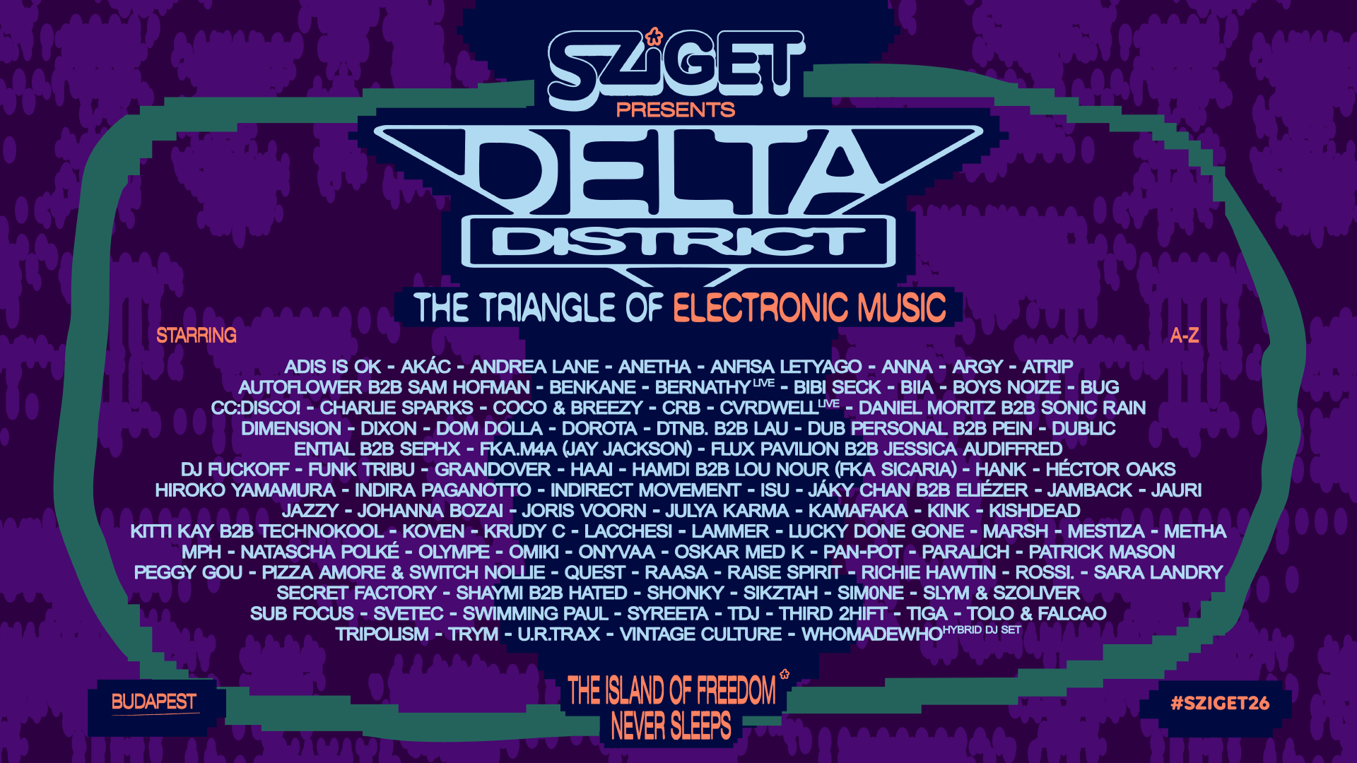 Sziget Announces Delta District Lineup