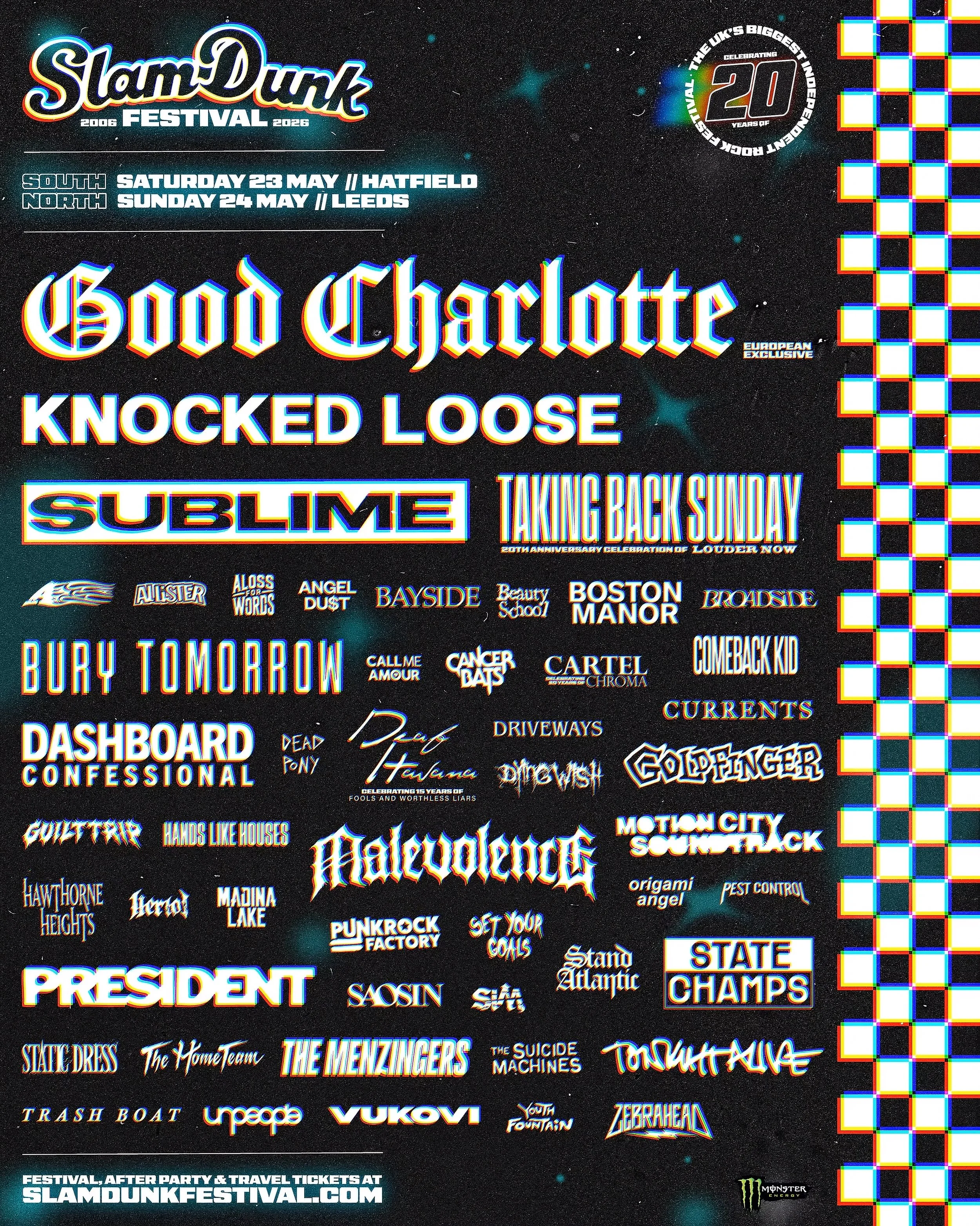 Slam Dunk Festival 2026 lineup poster