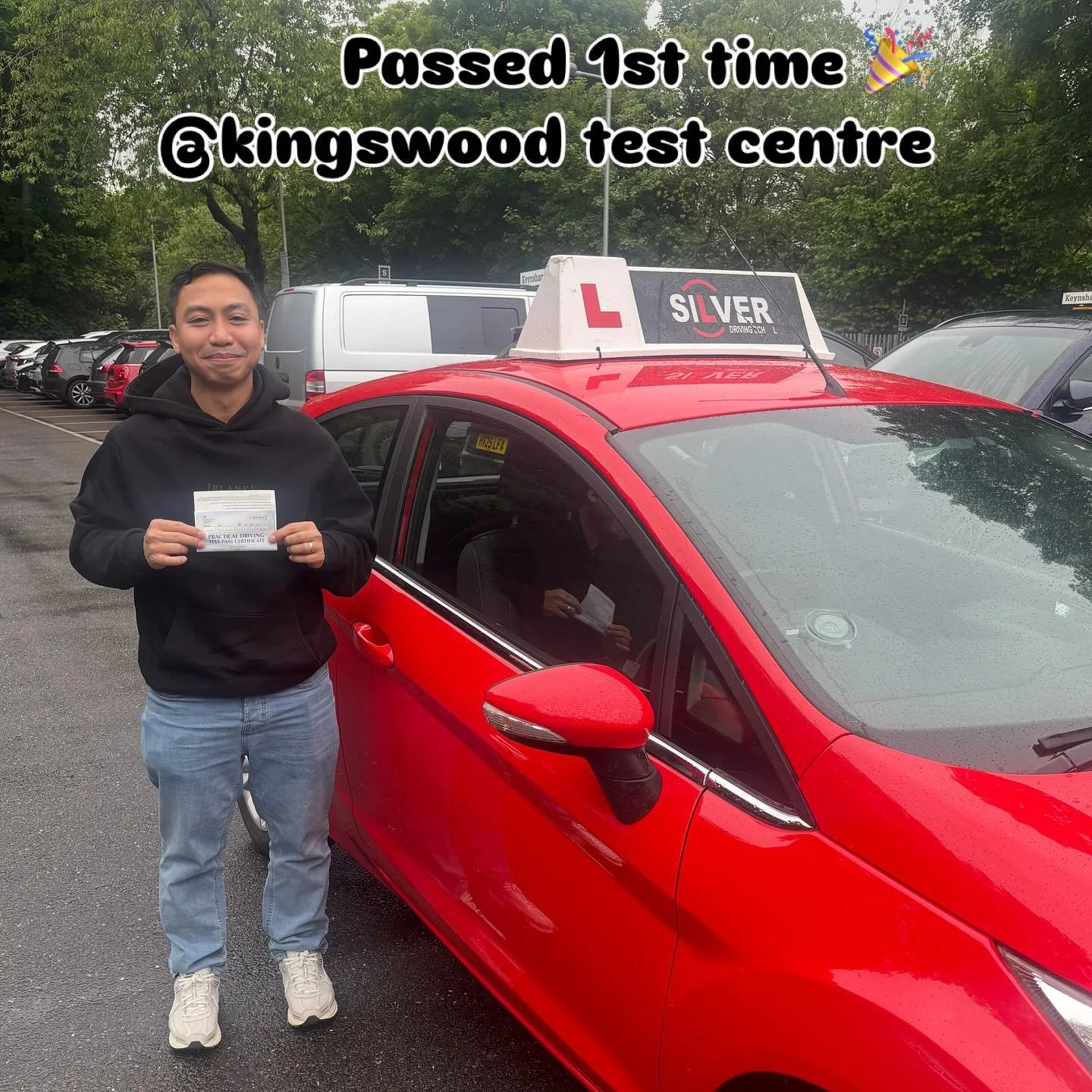 Congratulations to Russel, passed the driving test 1st time. 🎉🥳