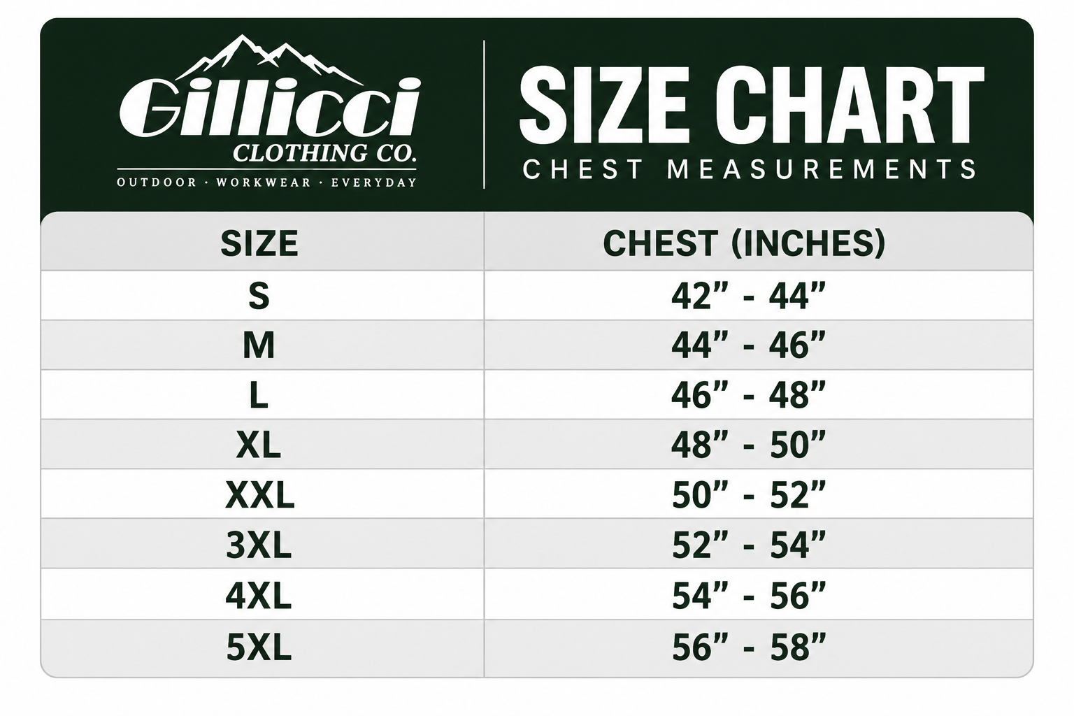 Gillicci Outdoor Clothing Size Chart.png