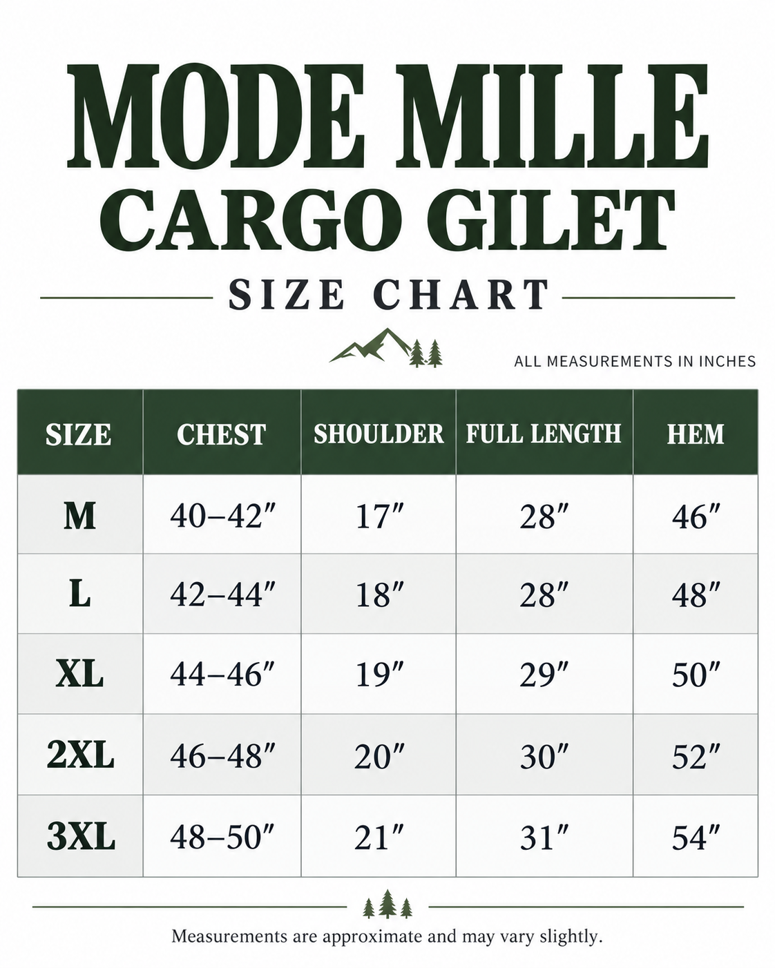Mode Mille Cargo Gilet Size Chart.png