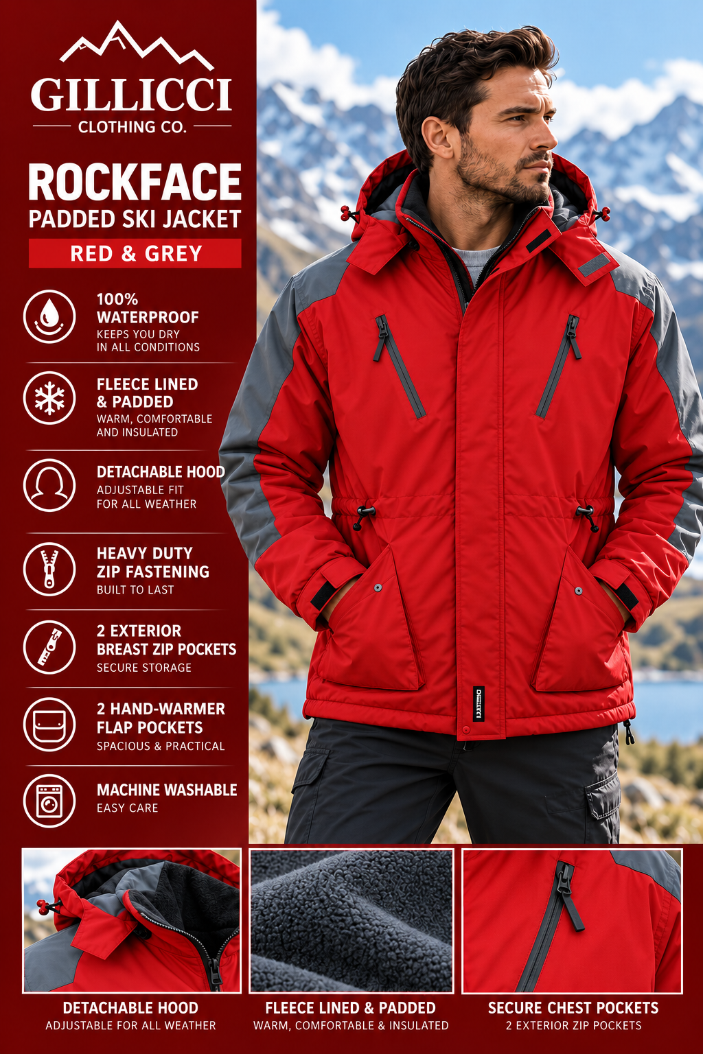 Gillicci Rockface Ski Jacket Advertisement.png