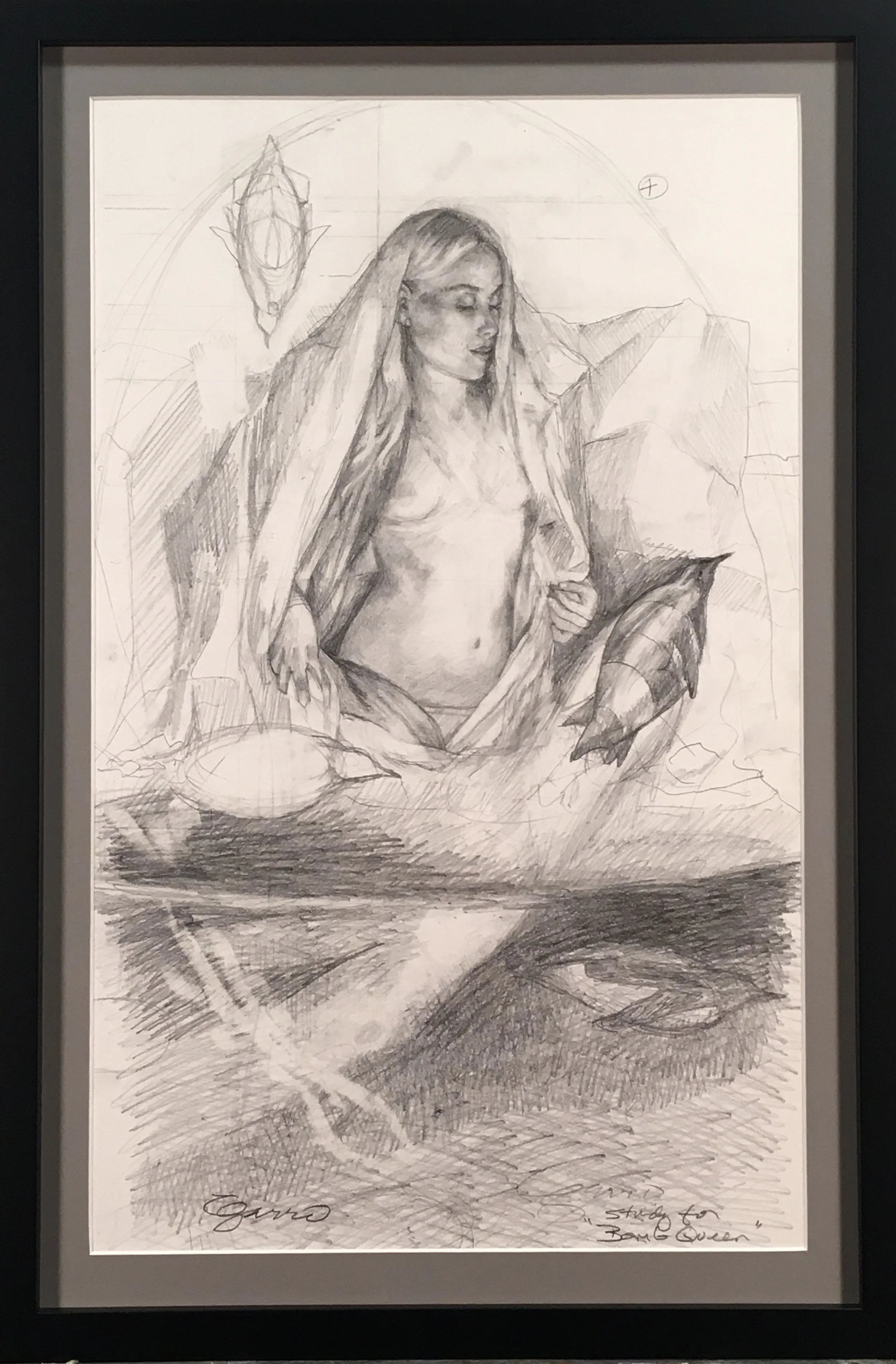 Bomb Queen - Sketch
20 x 12 inches, graphite on paper