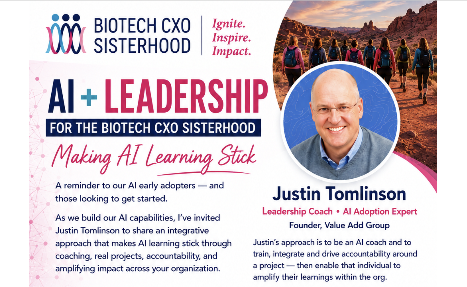 AI + Leadership for the Biotech CXO Sisterhood: Making AI Learning Stick