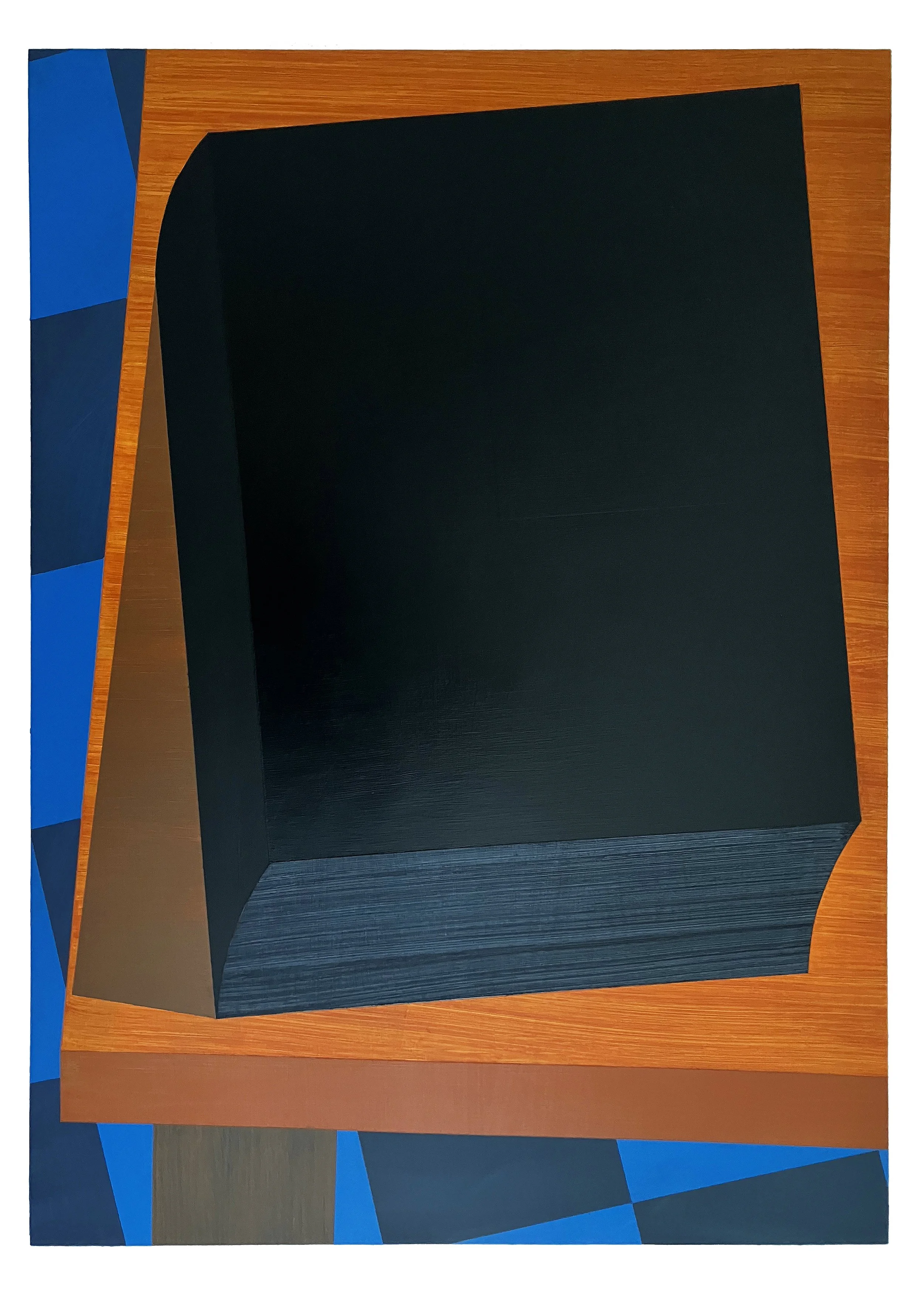 Nature Table - The Black Book 2024 acrylic on cradled panel  84 x 60 cm.