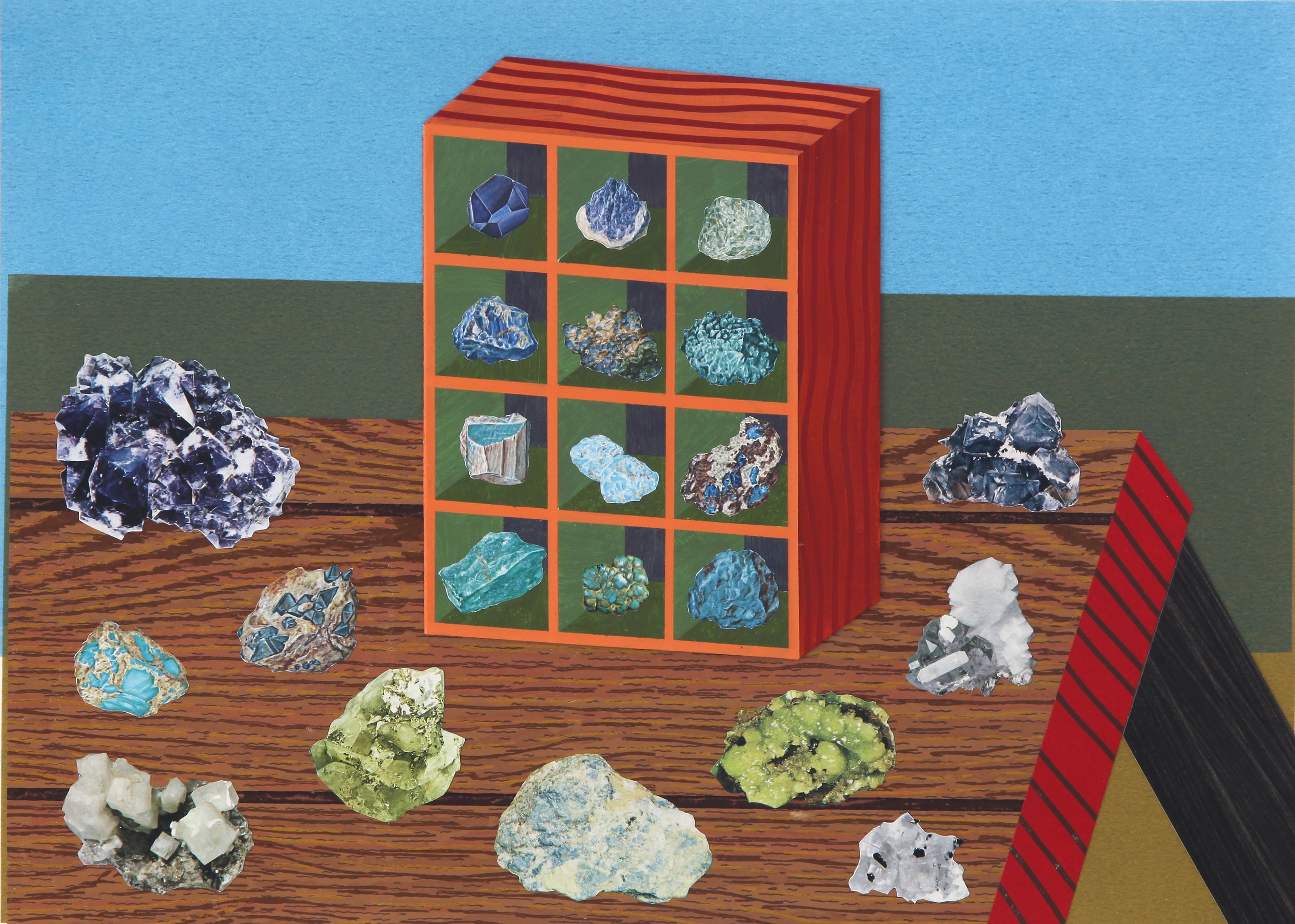 Rock Collection 2023 acrylic and collage