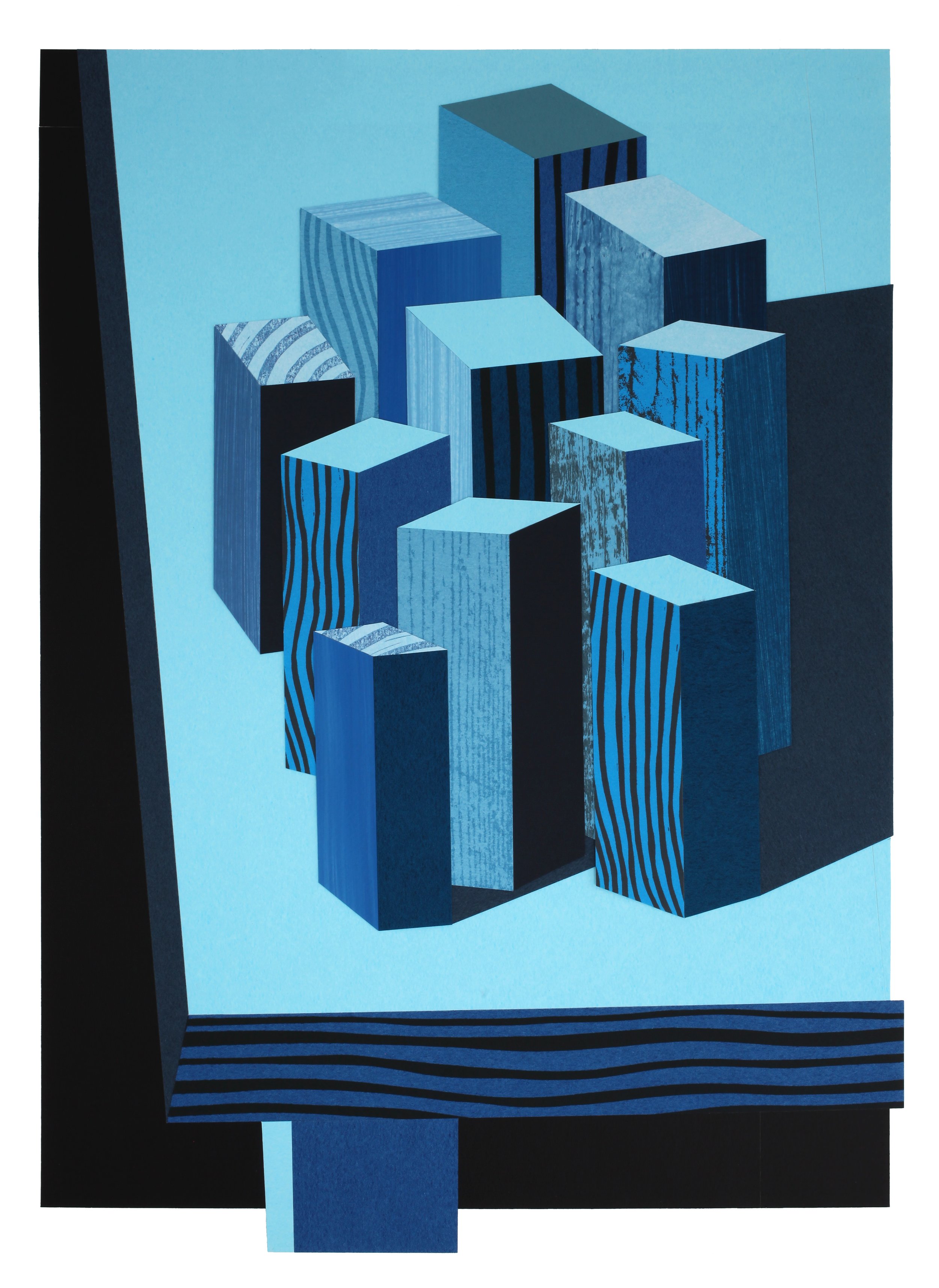 Building Blocks, The City at Night - Jan 2026 530x380mm