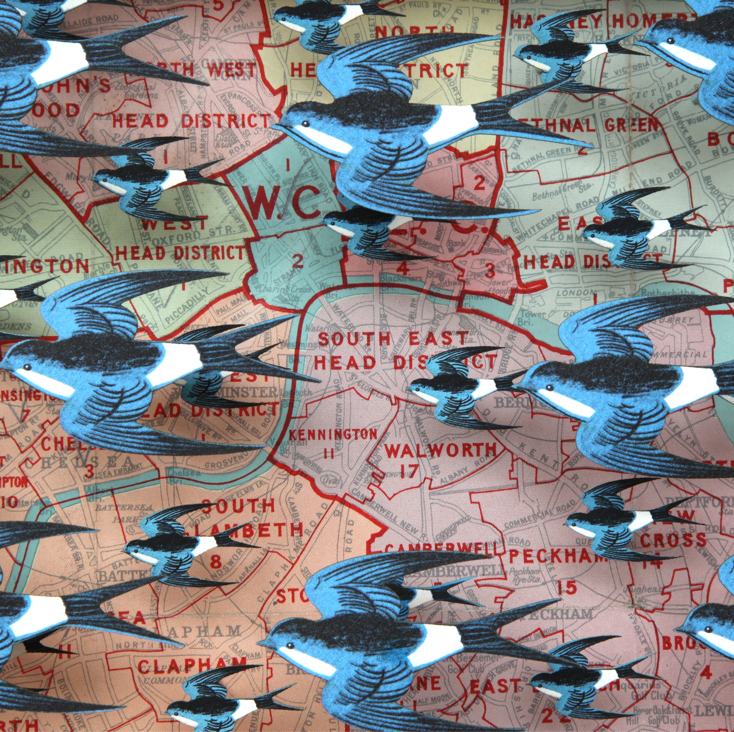 London Postal Districts-detail