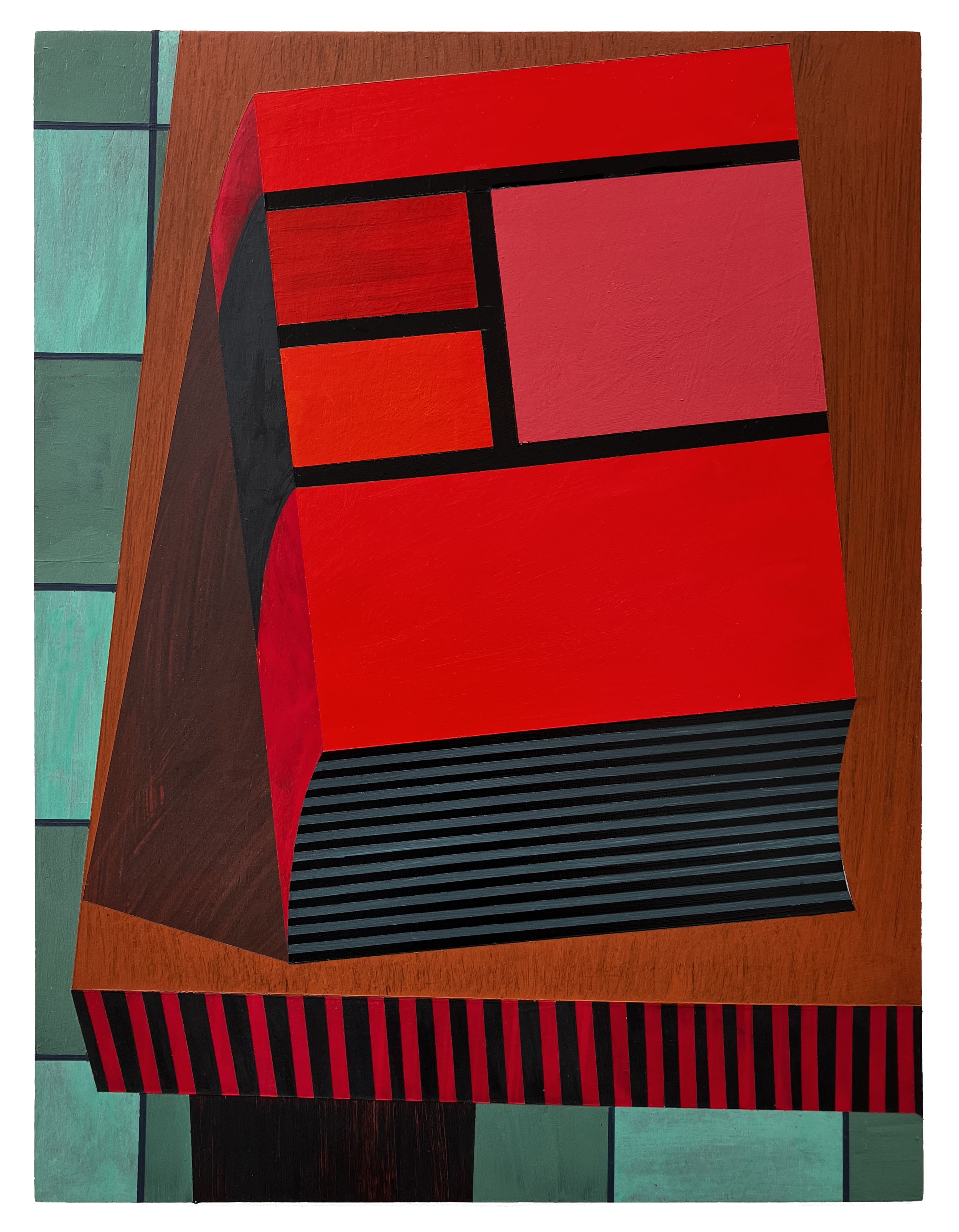 Encyclopedia acrylic on birch wood ply 30 x 22.5 cm.