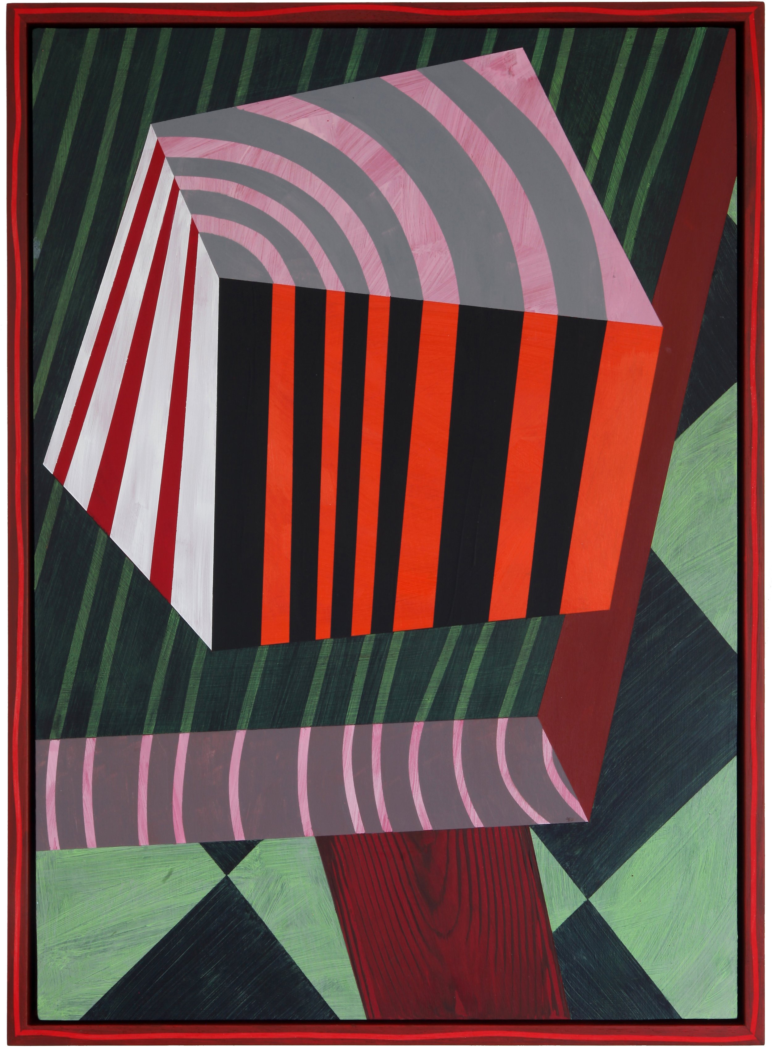 Building Block III 2024 acrylic on cradled panel