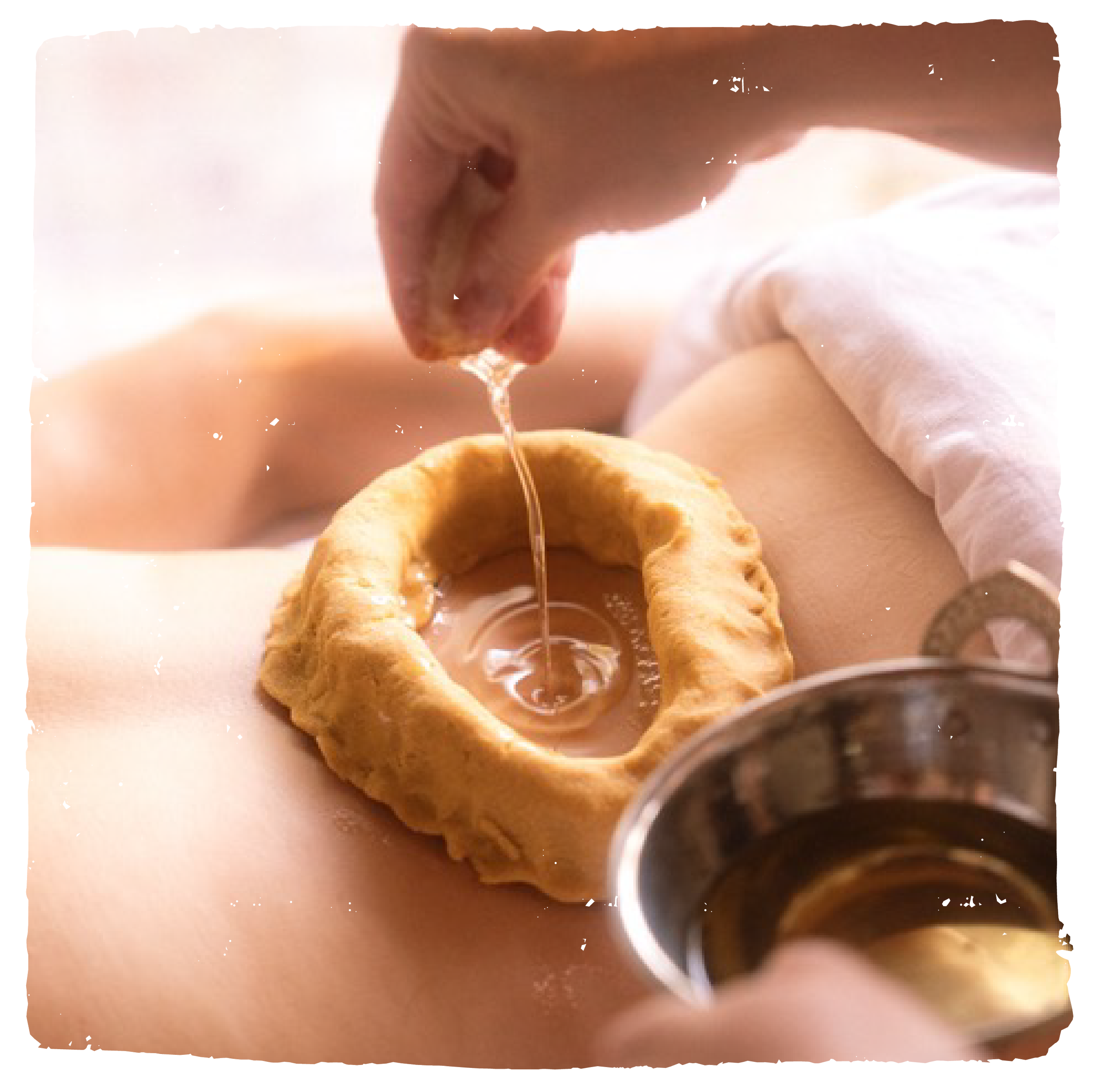 Ayurvedic Kati Basti herbal oil therapy in Ojai