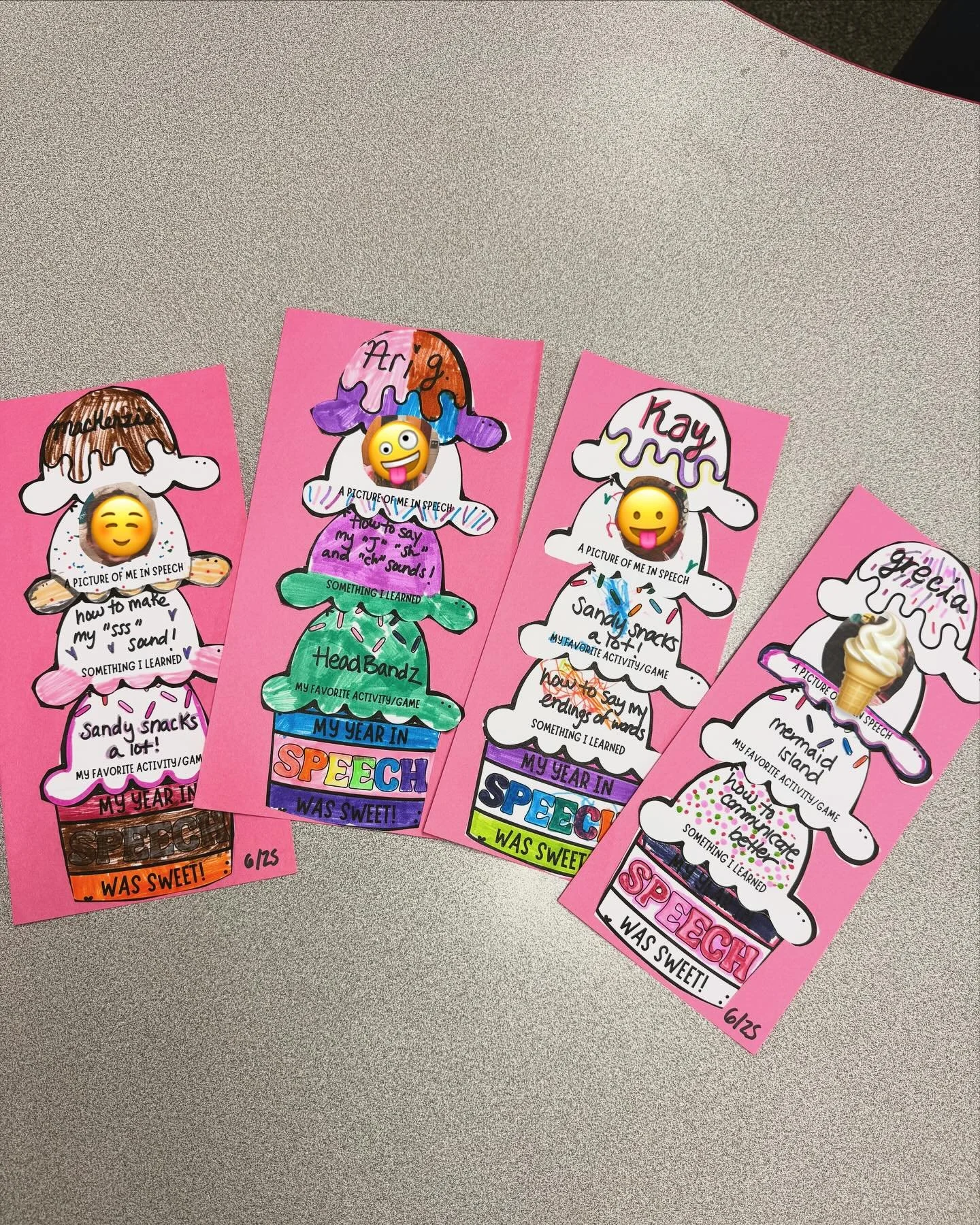 A scoop of progress, a sprinkle of fun, and a whole lot of heart! 🍦✨💕 Our year in speech was truly SWEET! This cute activity highlighted our favorite games and the amazing things we&rsquo;ve learned. I loved reading everyone&rsquo;s responses and c