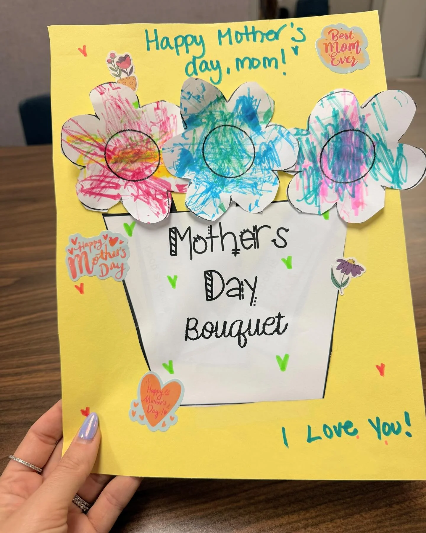 We had a sweet time in speech therapy today making these adorable Mother&rsquo;s Day bouquets 💐We targeted many skills including describing, answering questions about mom, engaging in conversation about upcoming Mother&rsquo;s Day plans, expanding s