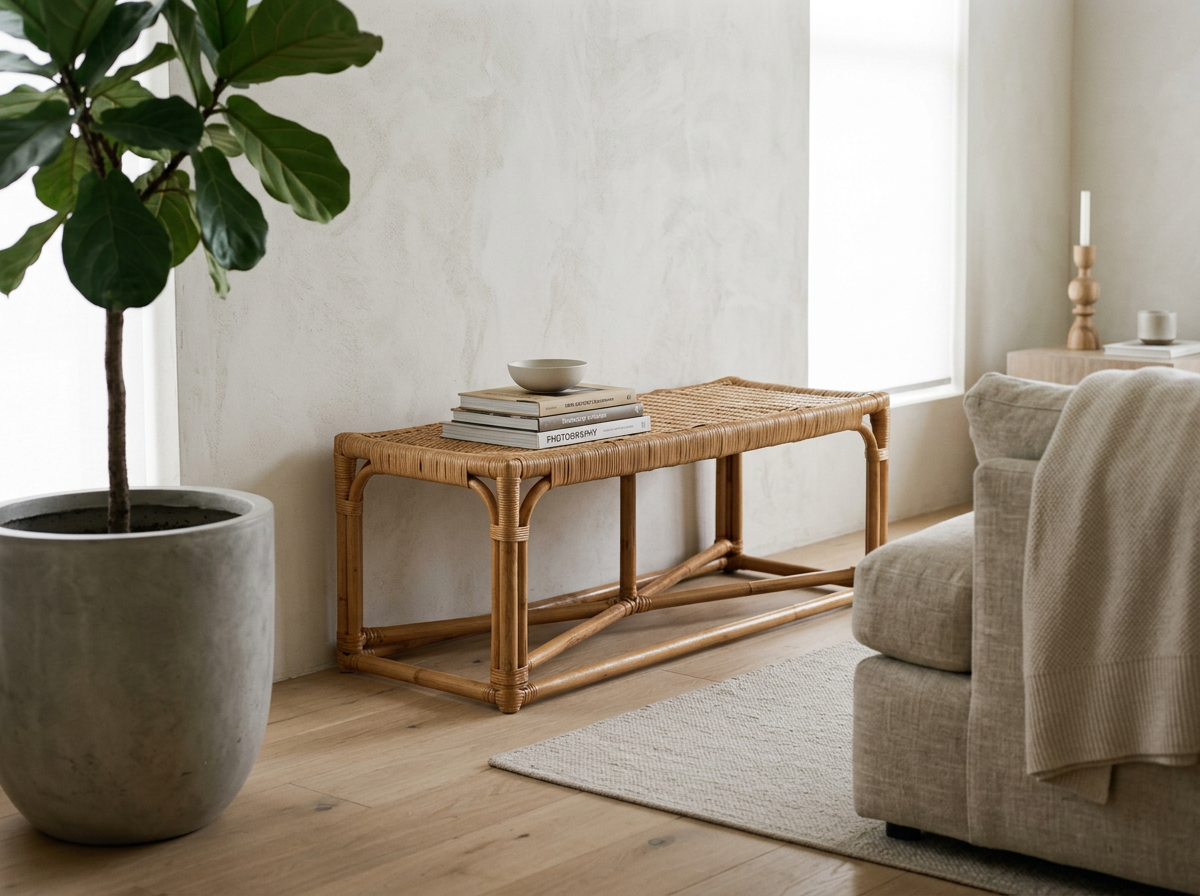 Cho Rattan Woven Table