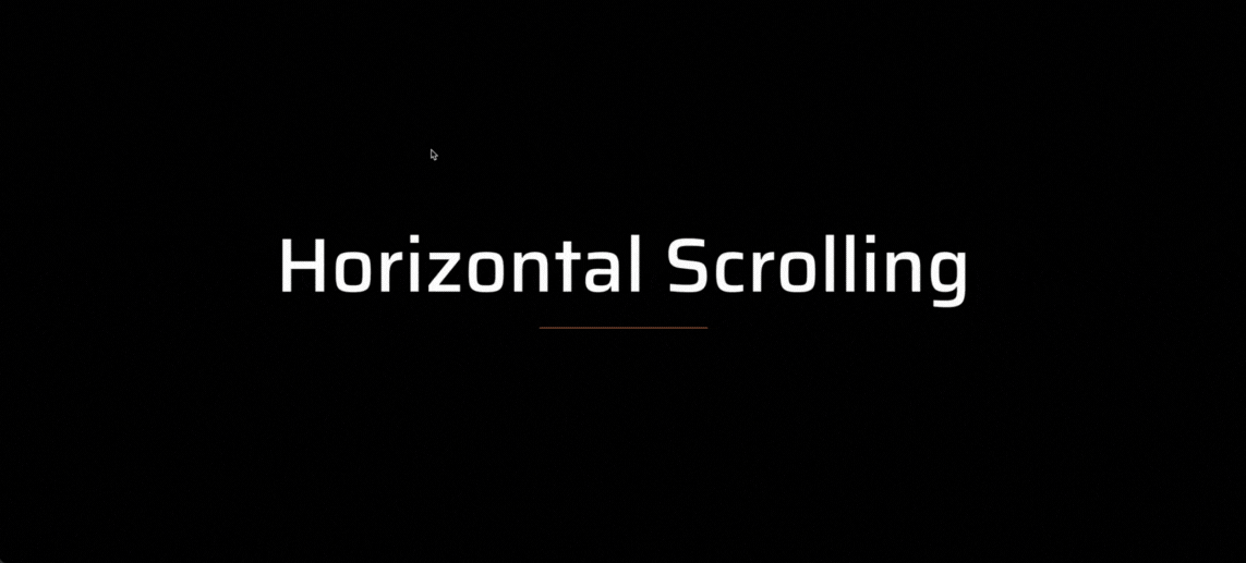 Horizontal Scrolling