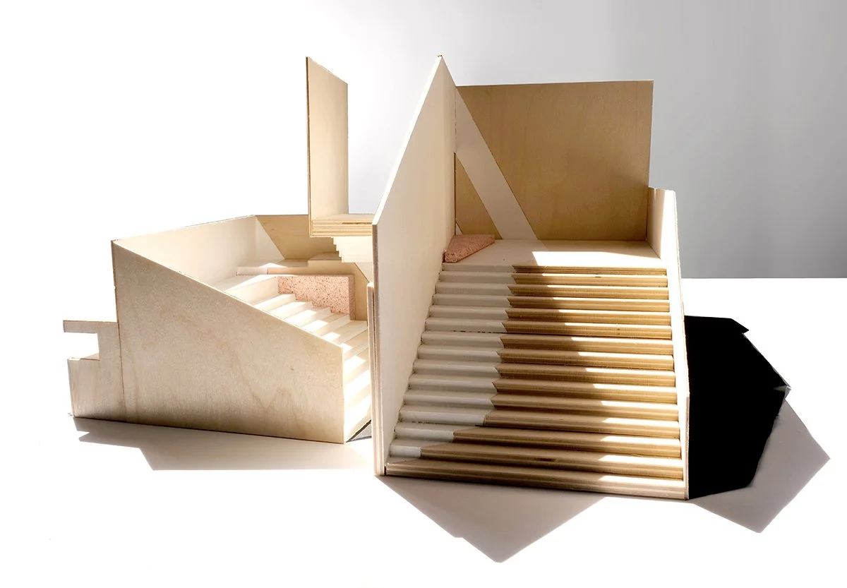 Model, Shadow, Object  3 Stairs