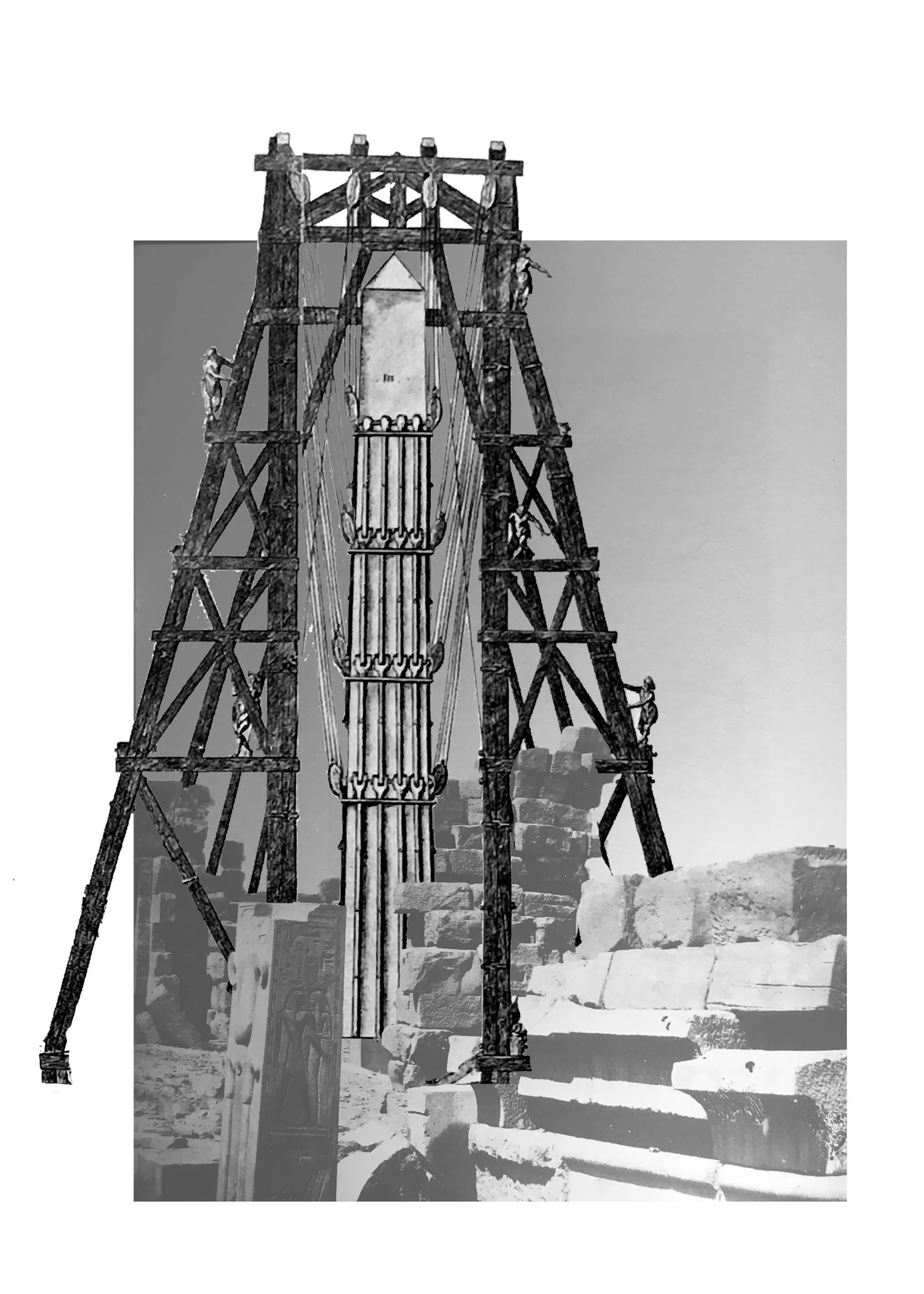 Collage, Diagram  Obelisk Interior