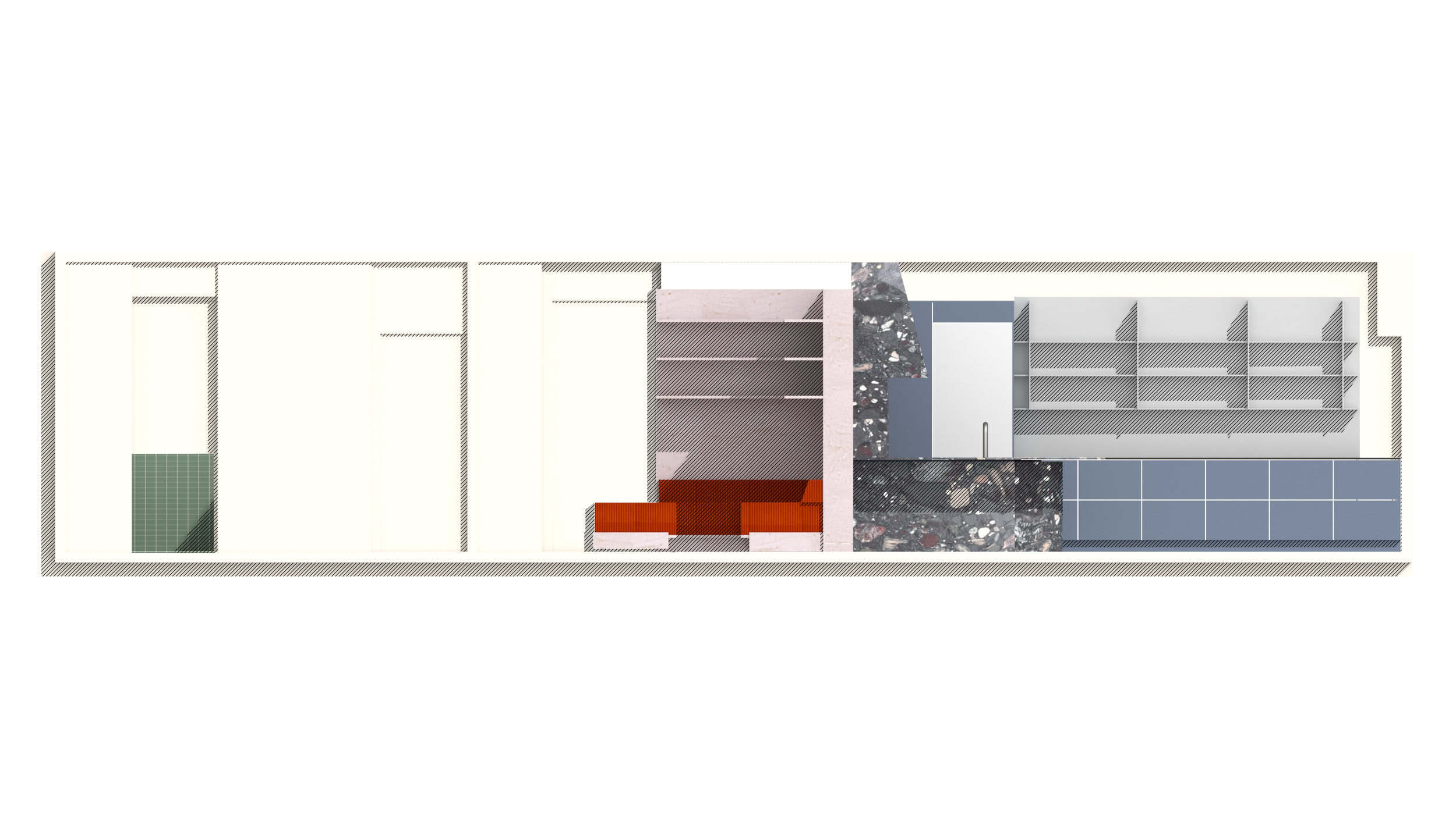 Material, Elevation, Interior  Small Architectures