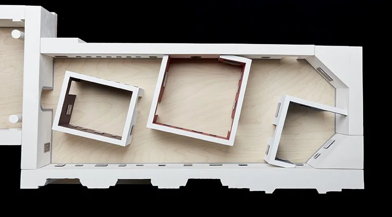 Installation, Plan, Model  Room with Rooms