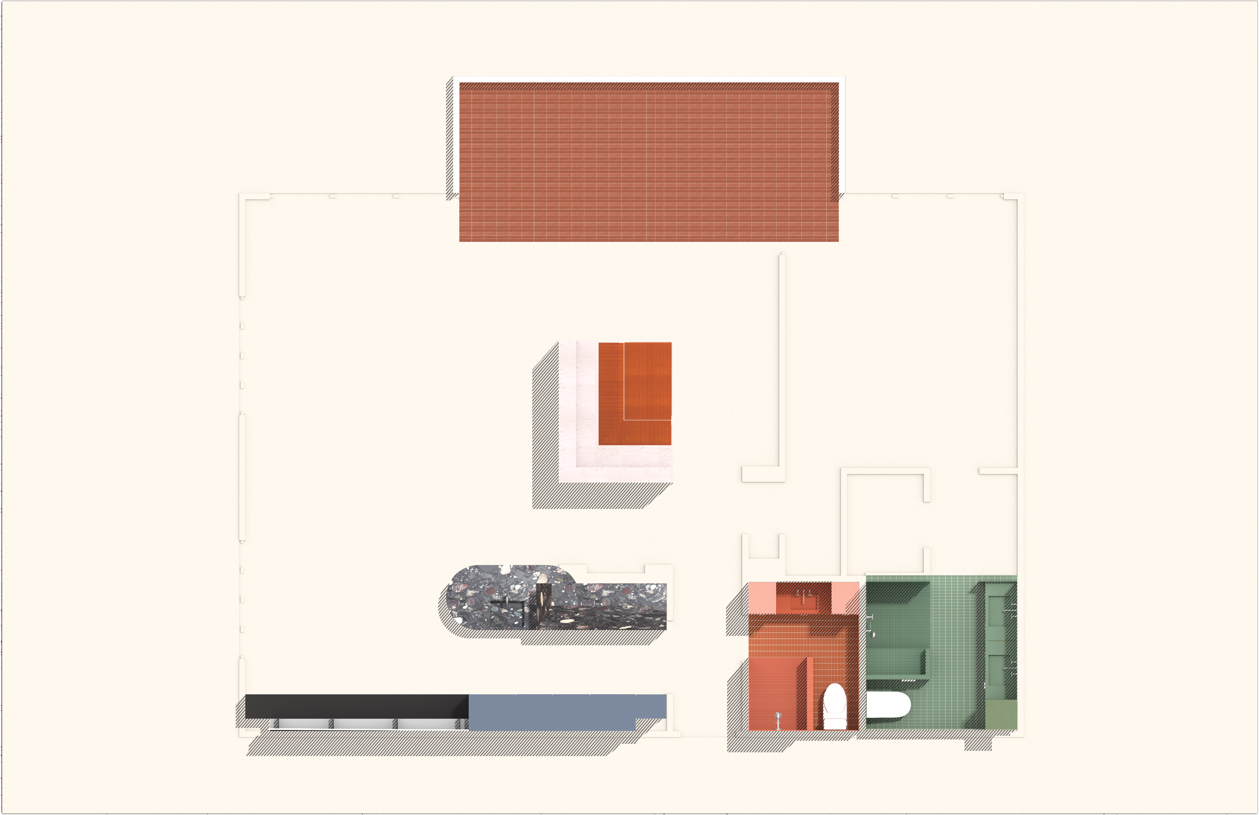 Material, Plan, Interior, Threshold  Small Architectures