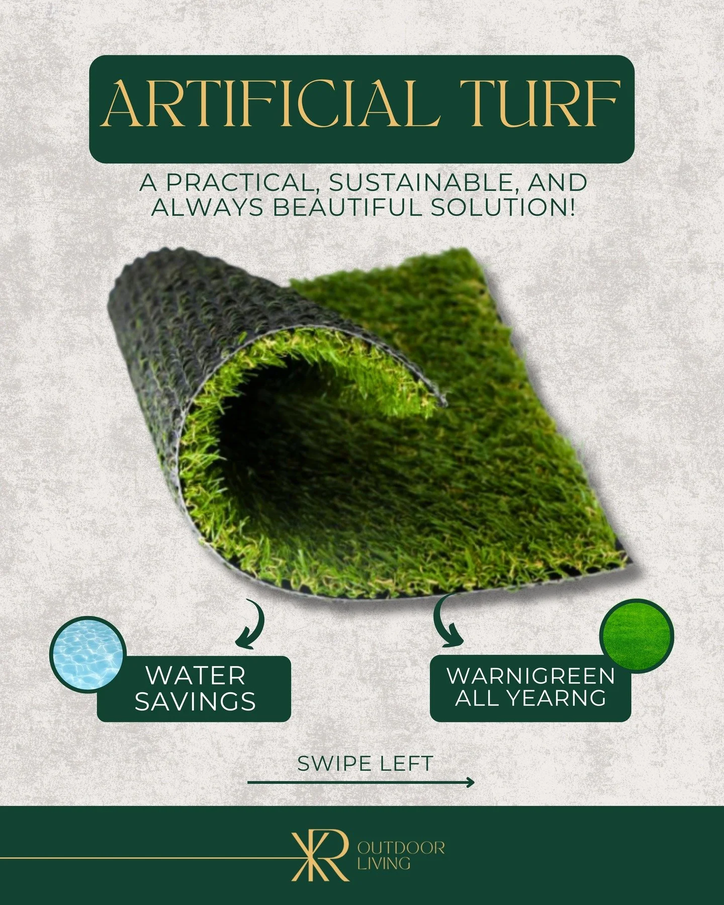 With Artificial Turf, you get a sustainable, cost-effective solution that stays green all year round. 💧🍃