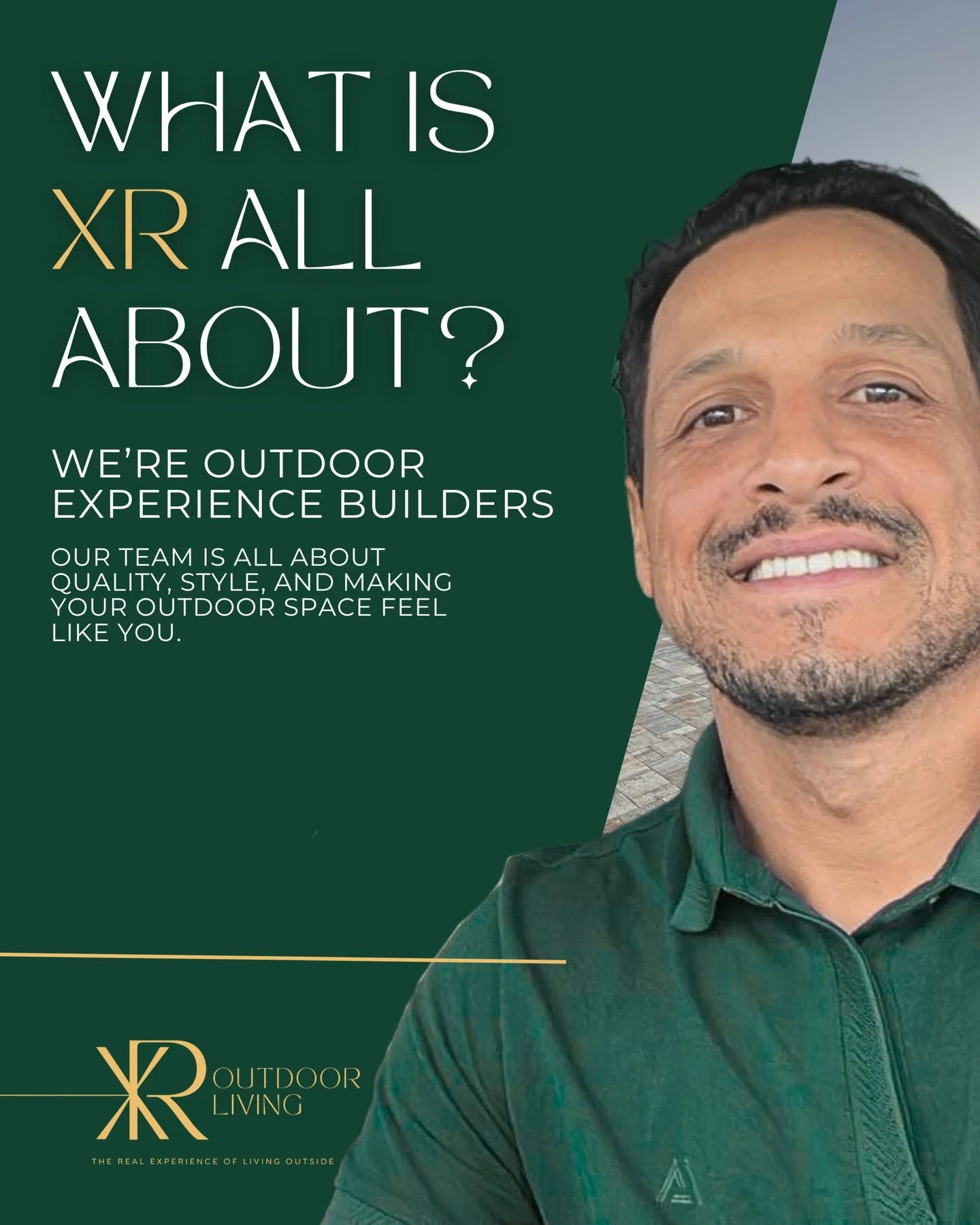 At XR Outdoor Living, we don&rsquo;t just build patios, we create spaces for memories, laughter, and unforgettable moments with your loved ones. 💚
⠀
Every detail we design has one goal: to make your outdoor space reflect your lifestyle.
⠀
✨ Quality,