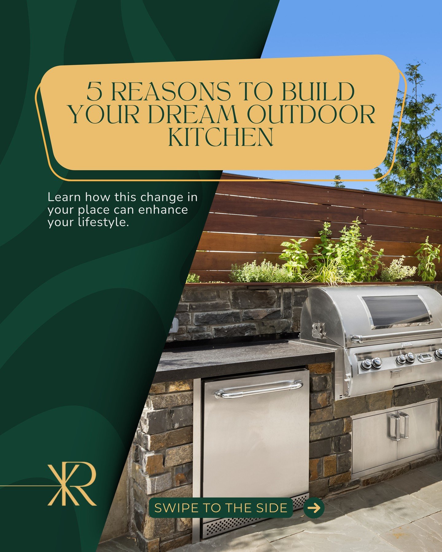 Thinking about building an outdoor kitchen?
Here are 5 reasons that make this choice simply irresistible.
➡️ Swipe to the side and check it out!
