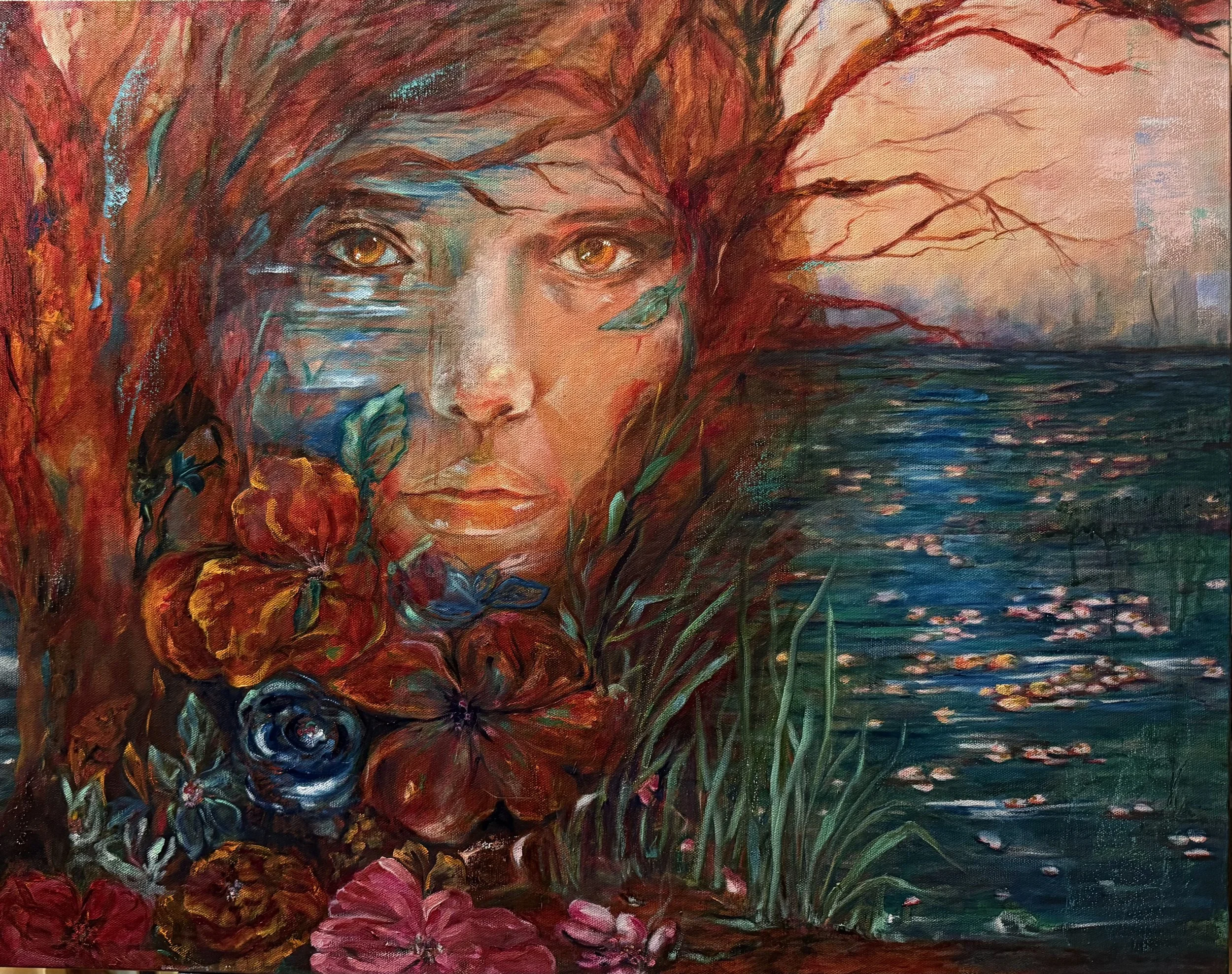 Ella es naturaleza - 2024 -
24x30in
