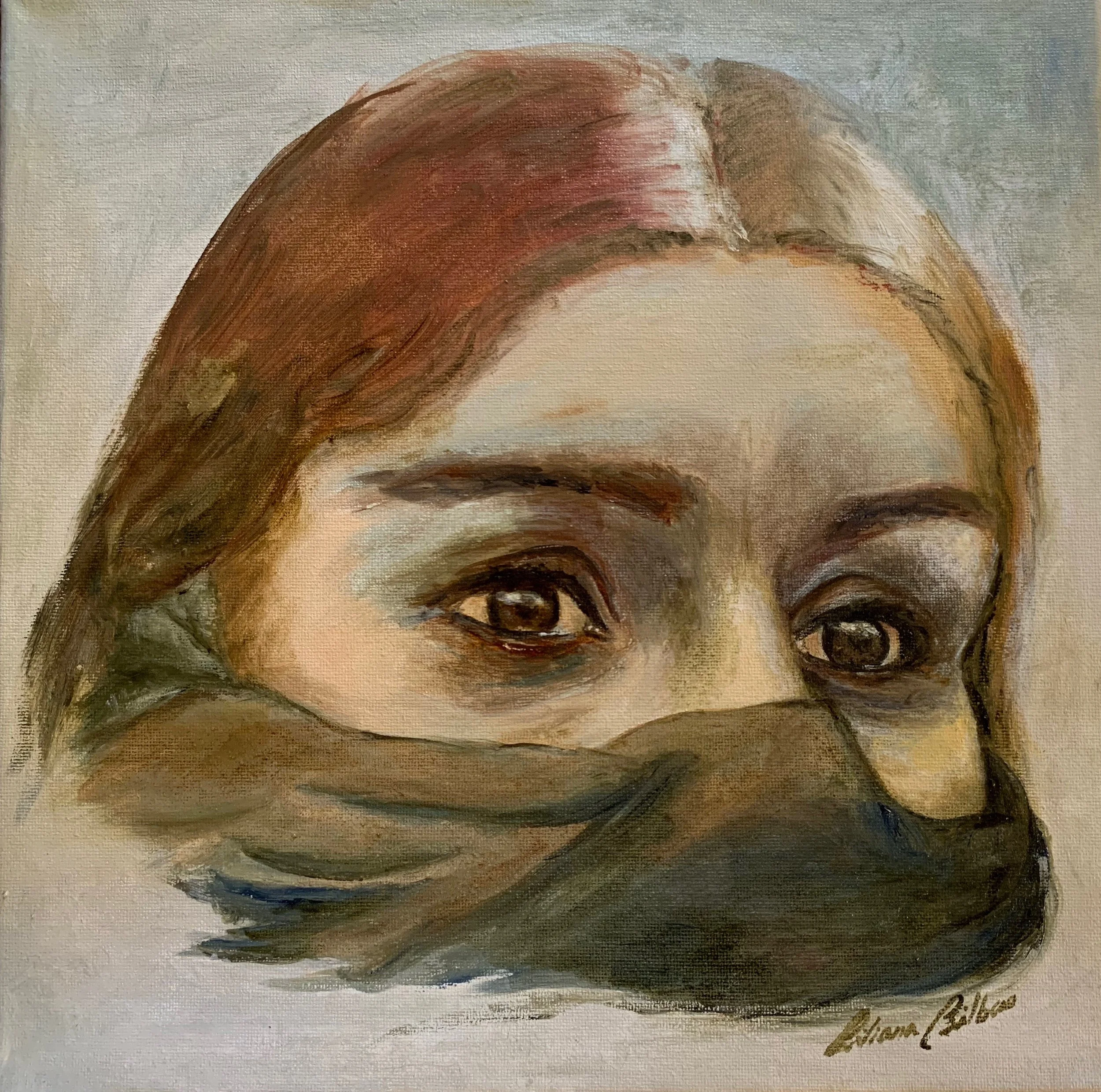 Es miedo, no tristeza. 12x12in