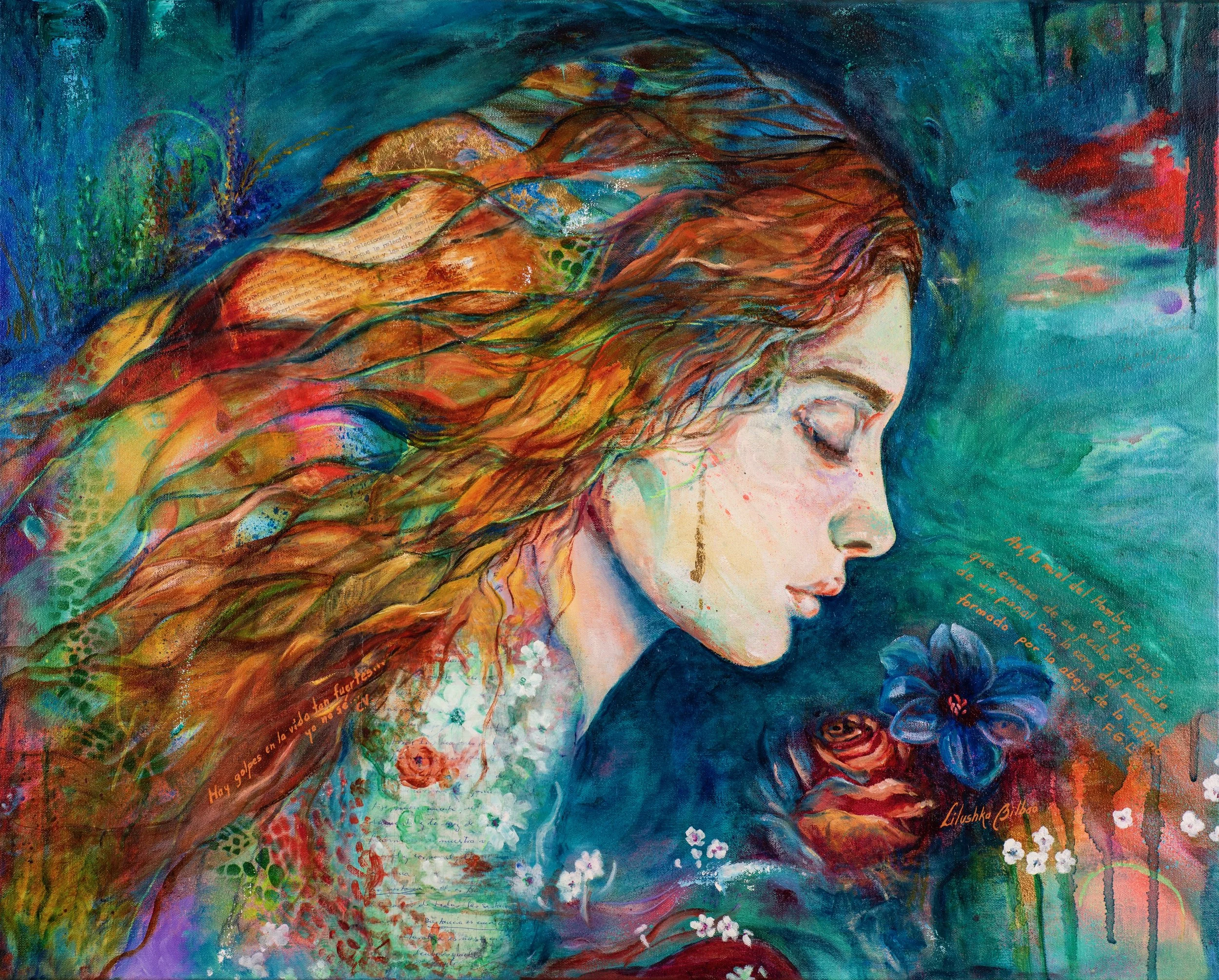 La miel del hombre: La Poesía - 24x30in