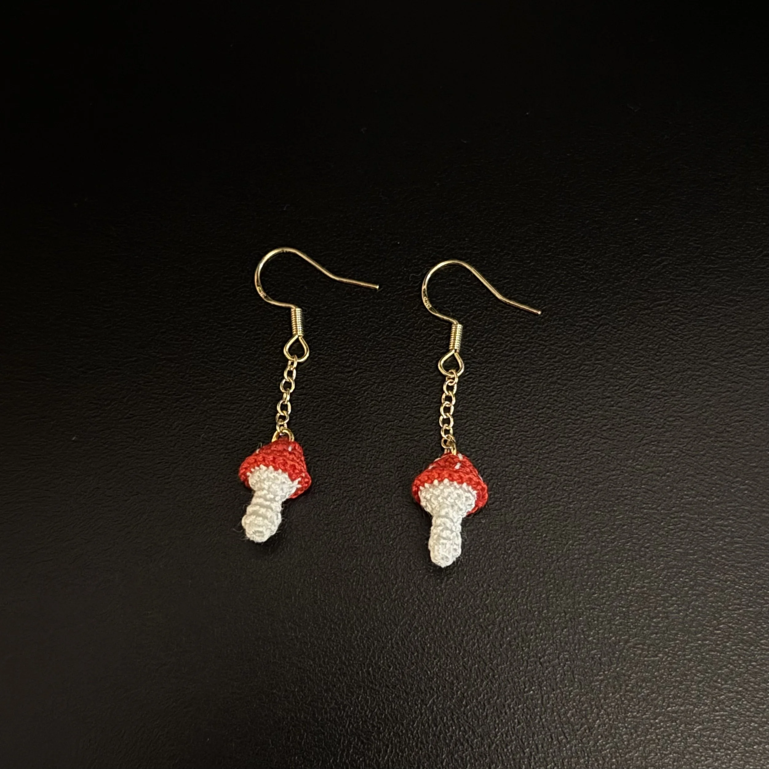 Small Mushroom Earrings