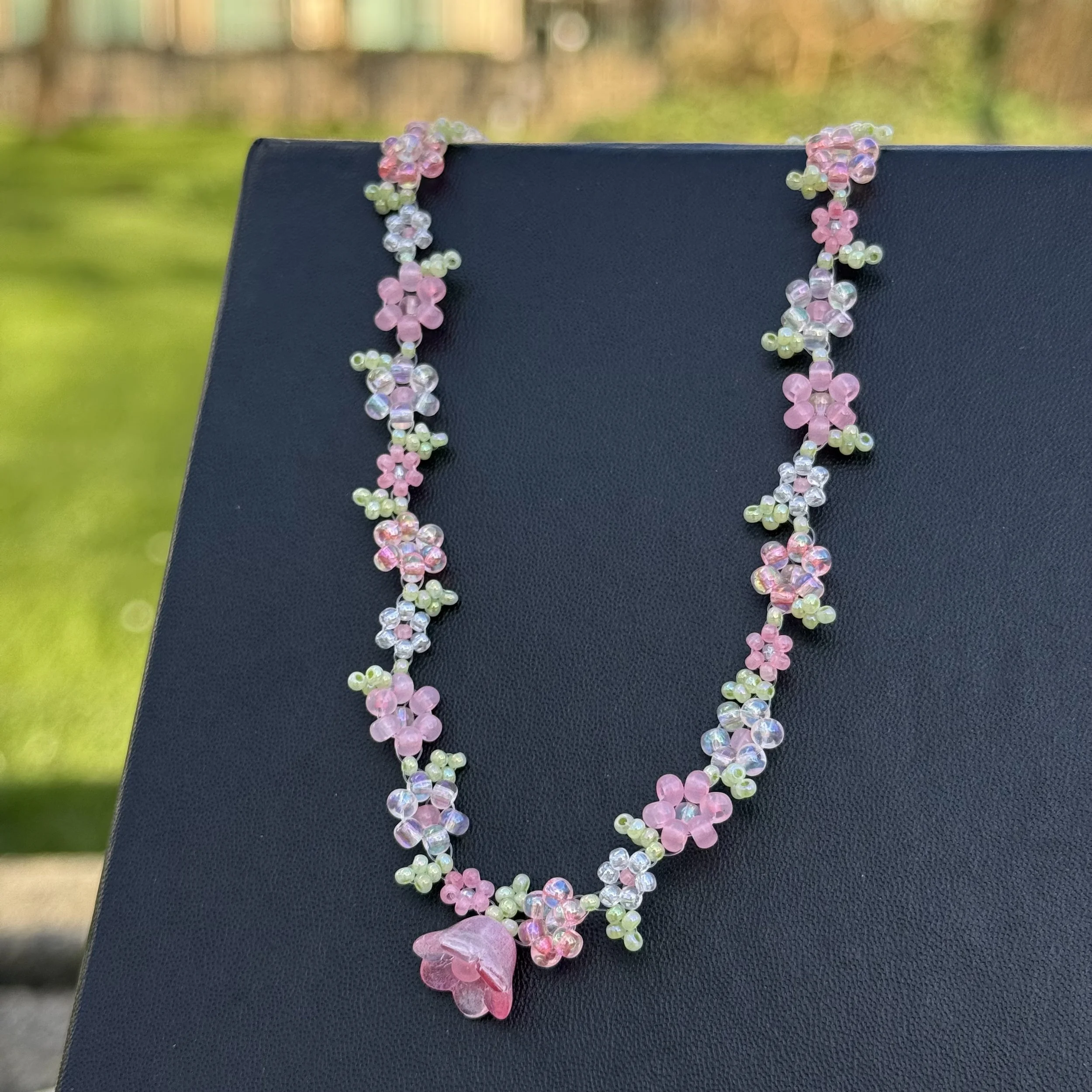 Spring Blossom Beaded Necklace