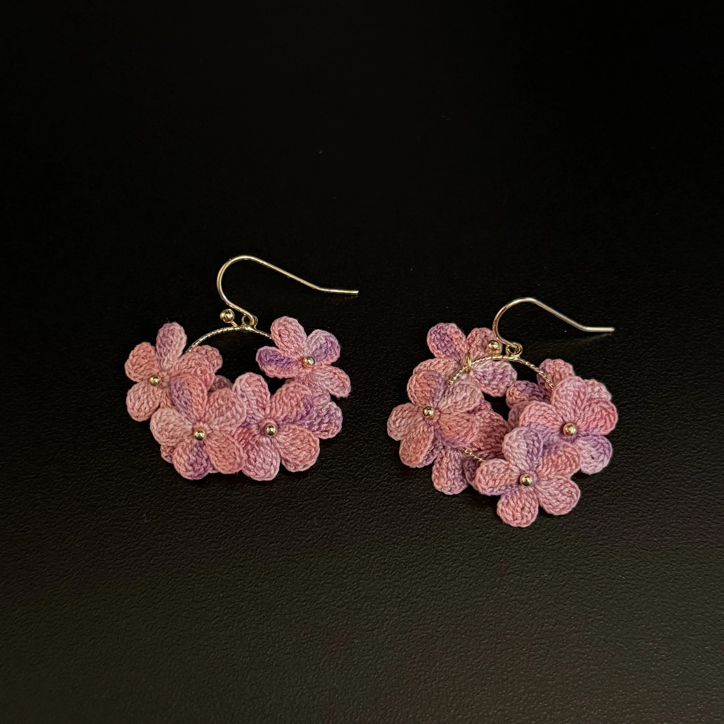 Charming Floral Hoop Earrings